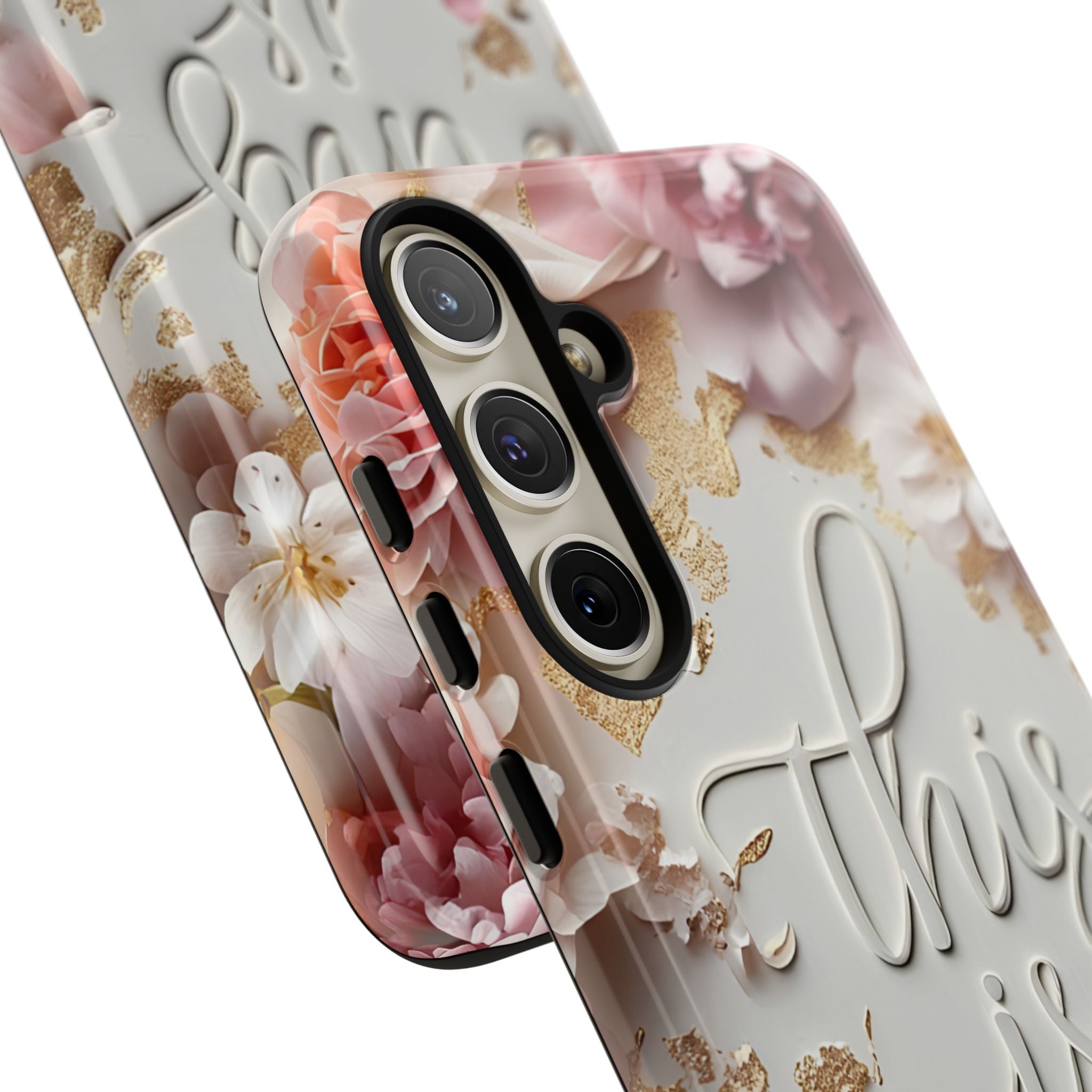 Phone Case — "This Is Me" Floral Tough Case