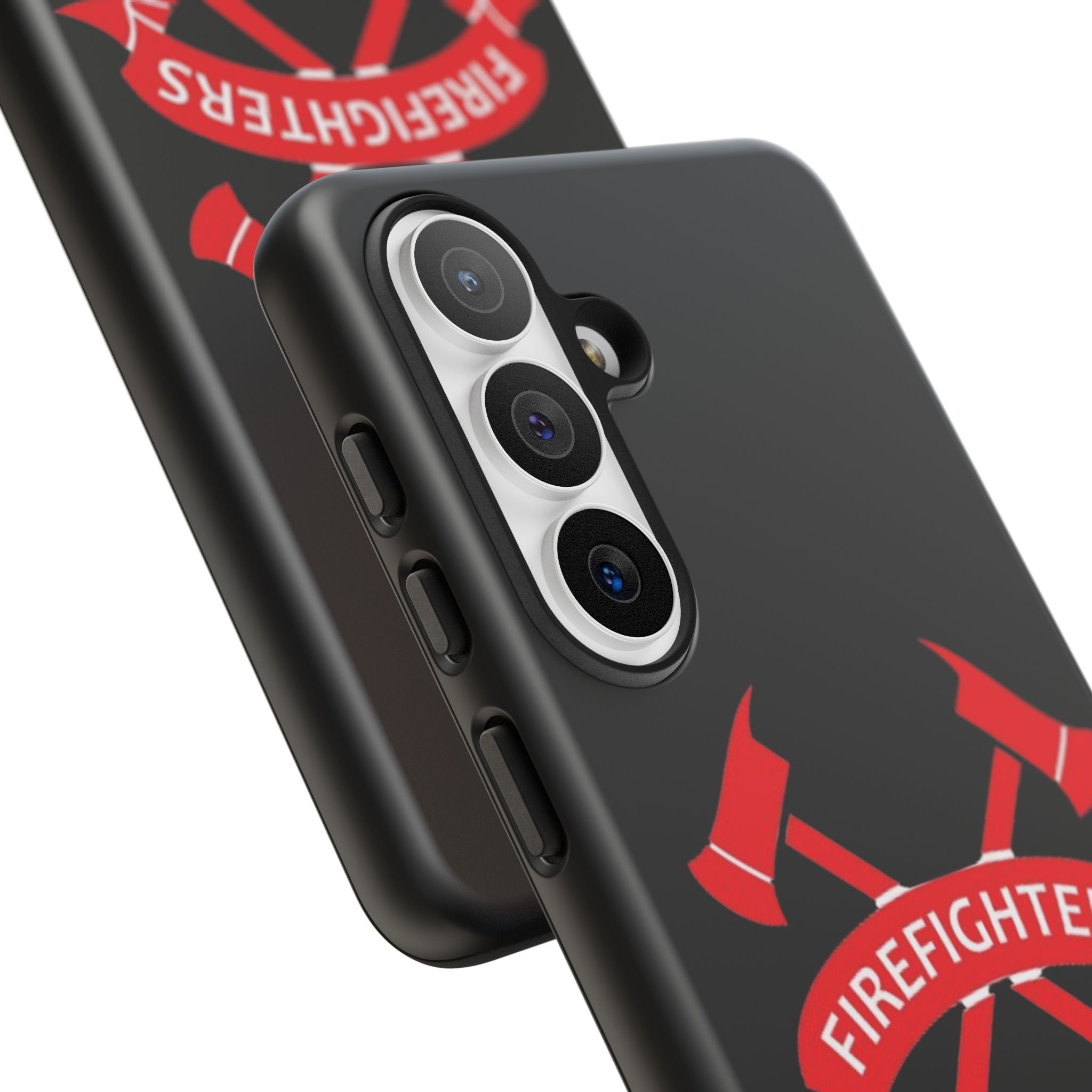 Firefighters Tough Phone Case — Red Crossed Axes Design