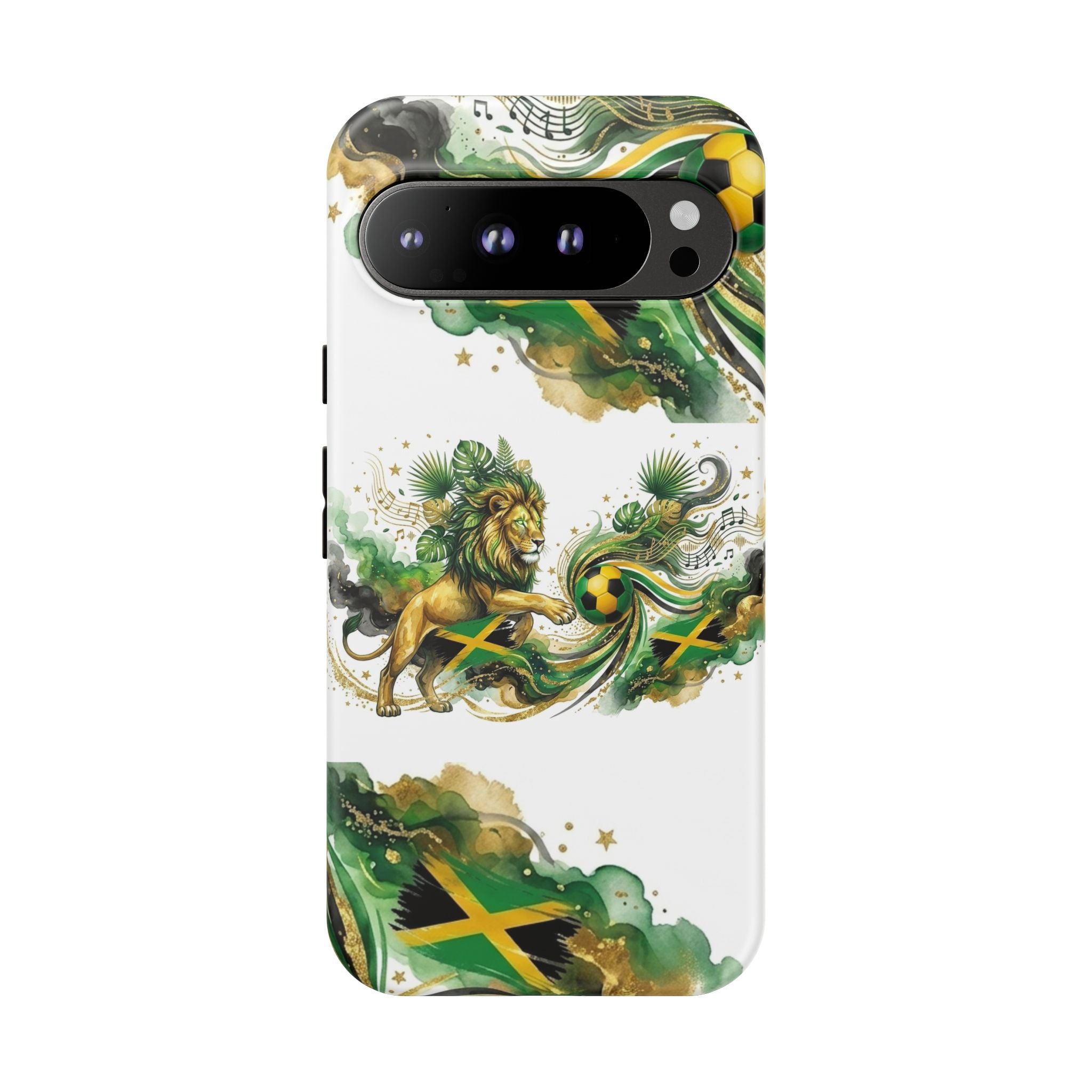 Jamaica Lion Phone Case — Jamaican Flag Rasta Protective Tough Case