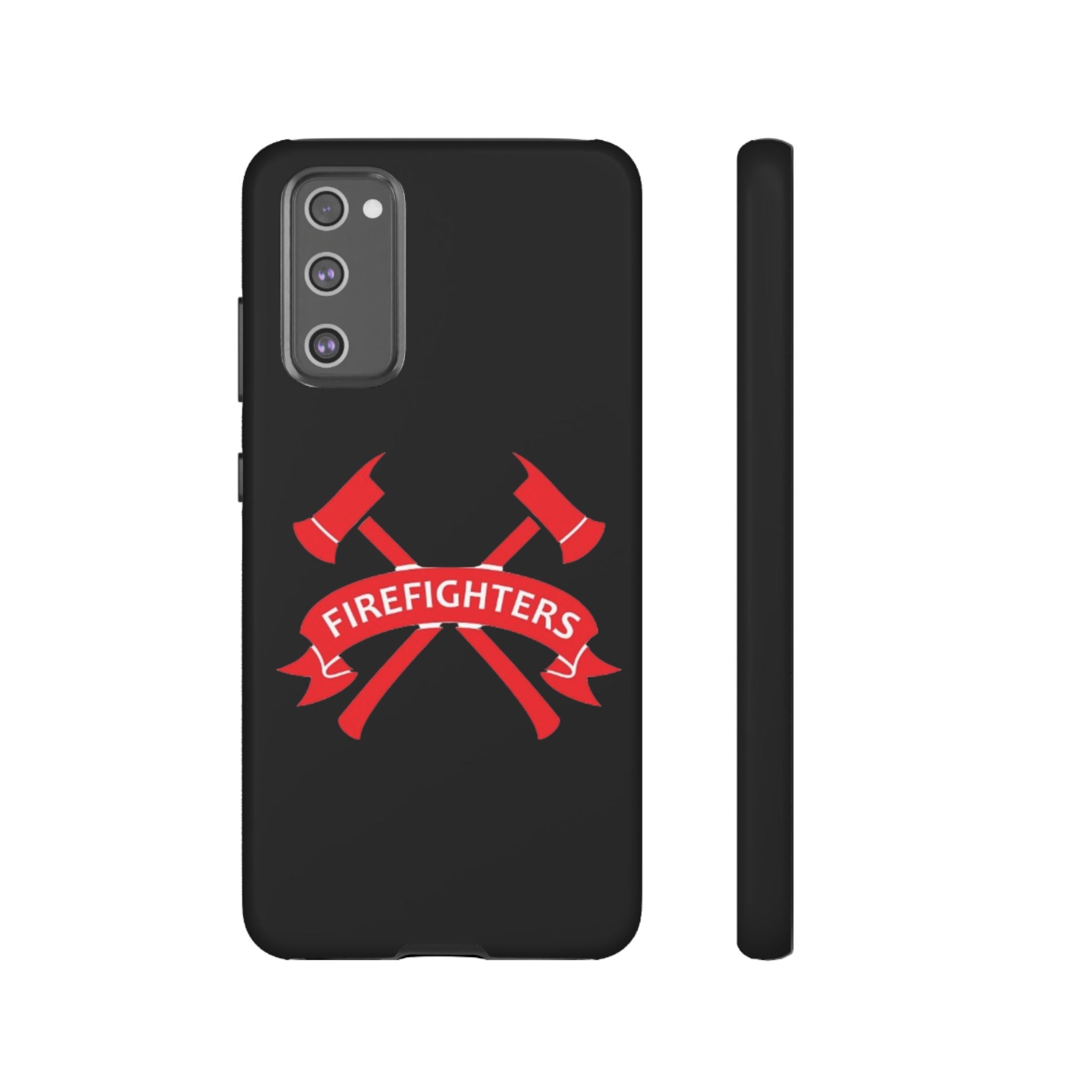 Firefighters Tough Phone Case — Red Crossed Axes Design