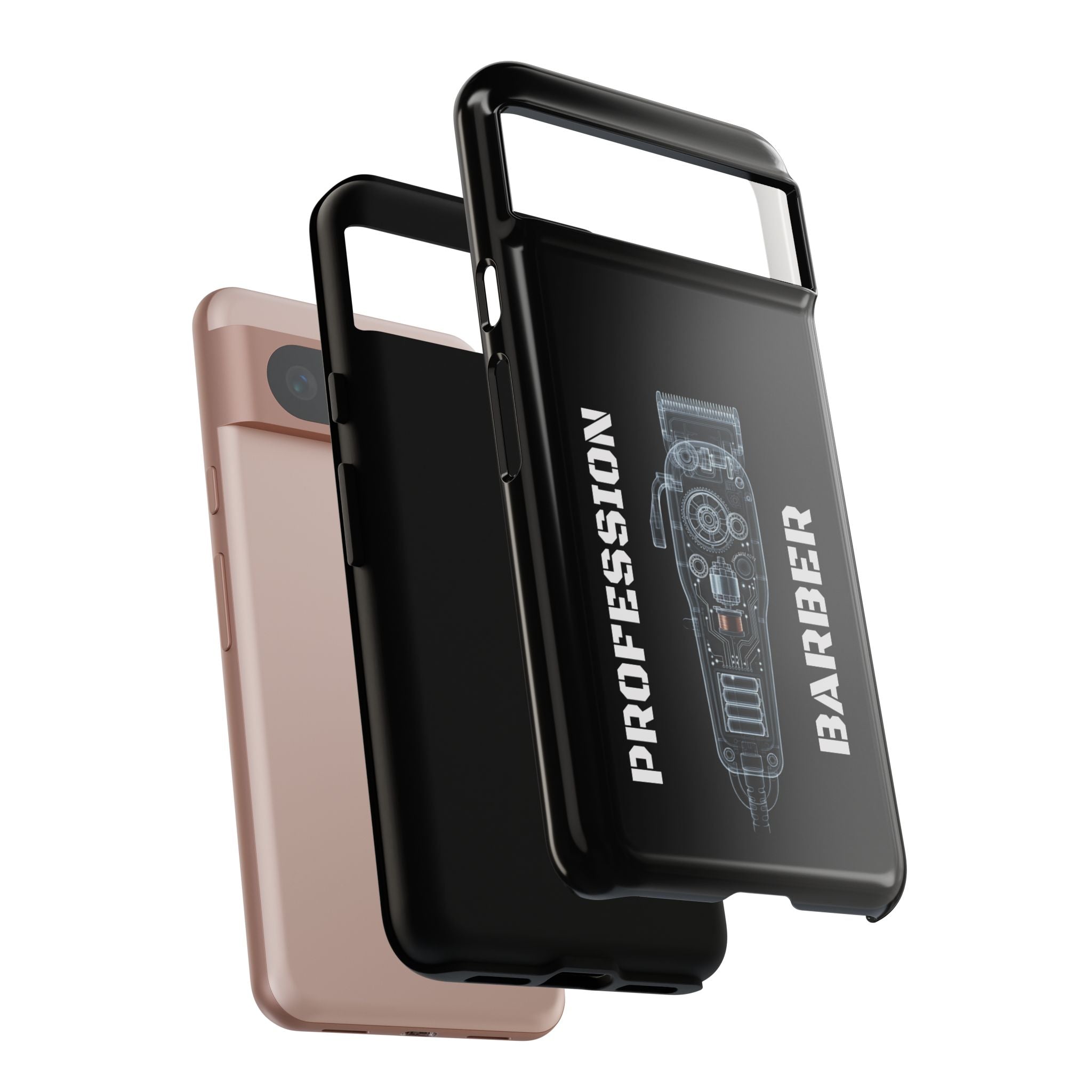 Barber Clip Cord X‑Ray Tough Phone Case – Professional Barber Gift