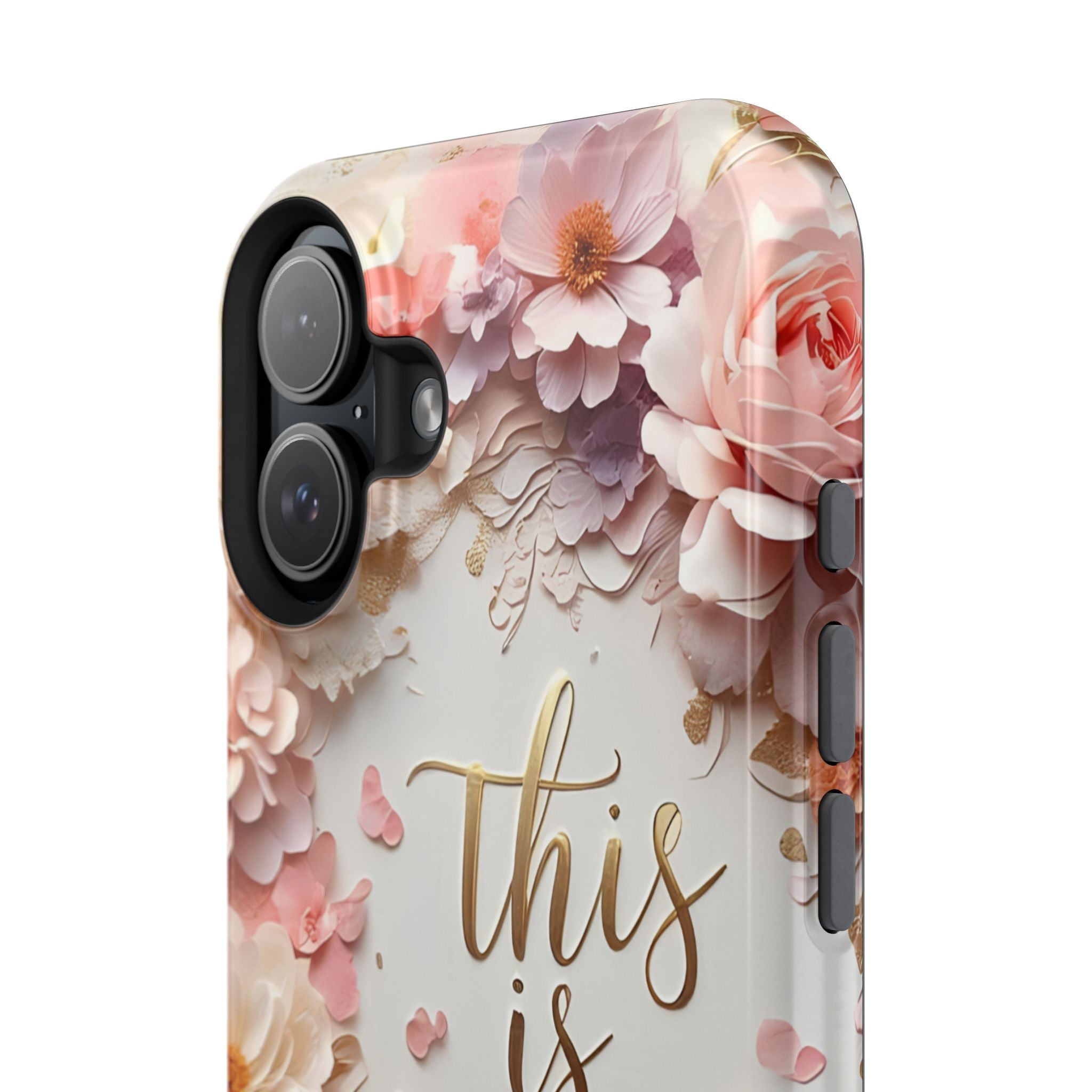 Floral "This Is Me" Phone Case — Impact-Resistant Floral Protective Cover
