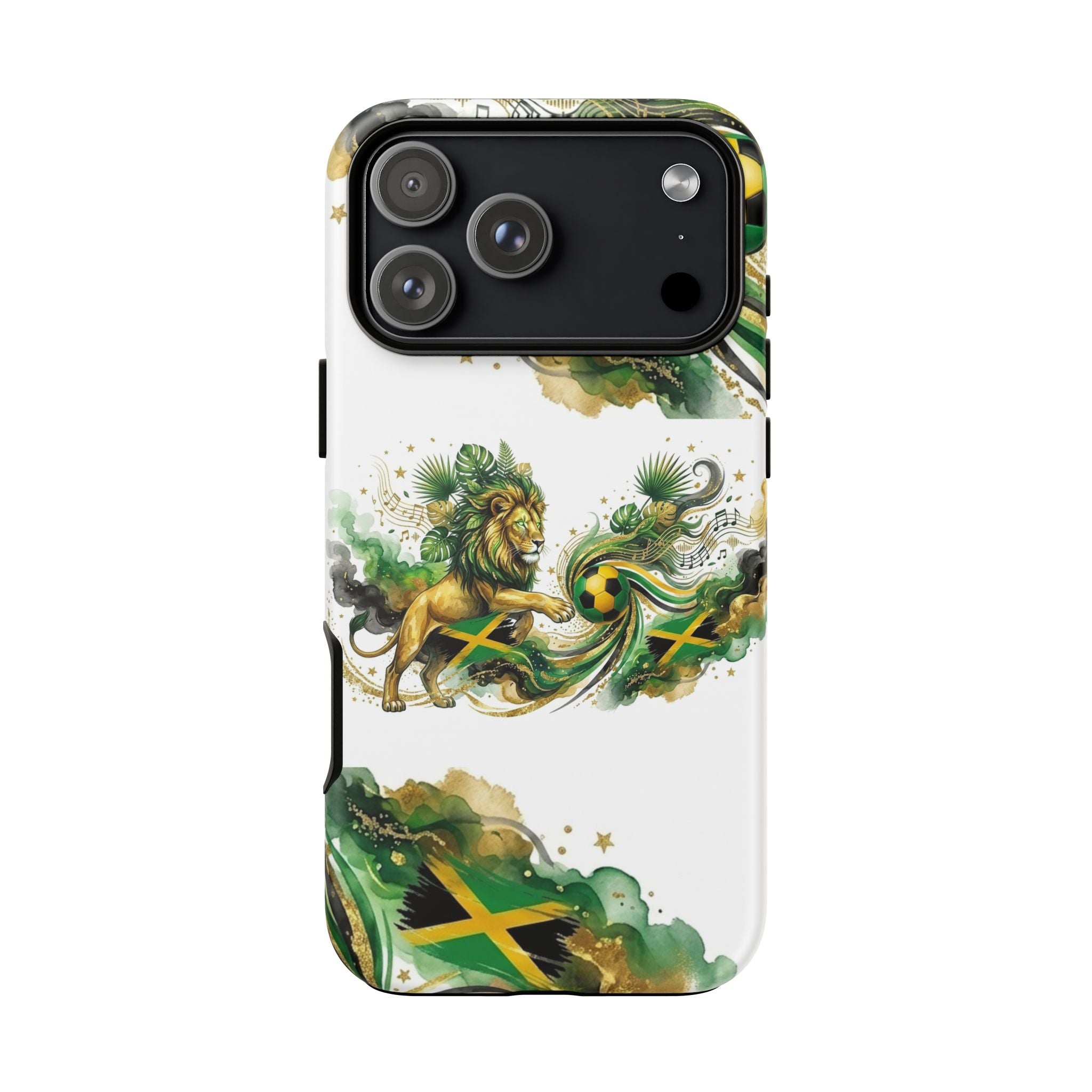 Jamaica Lion Phone Case — Jamaican Flag Rasta Protective Tough Case
