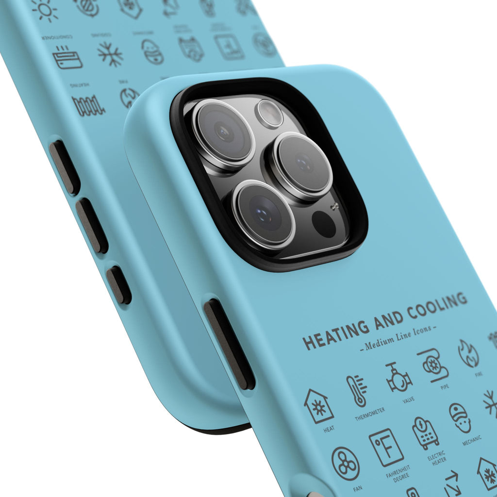Heating and Cooling Icons Phone Case – HVAC Technician Protective Phone Cover