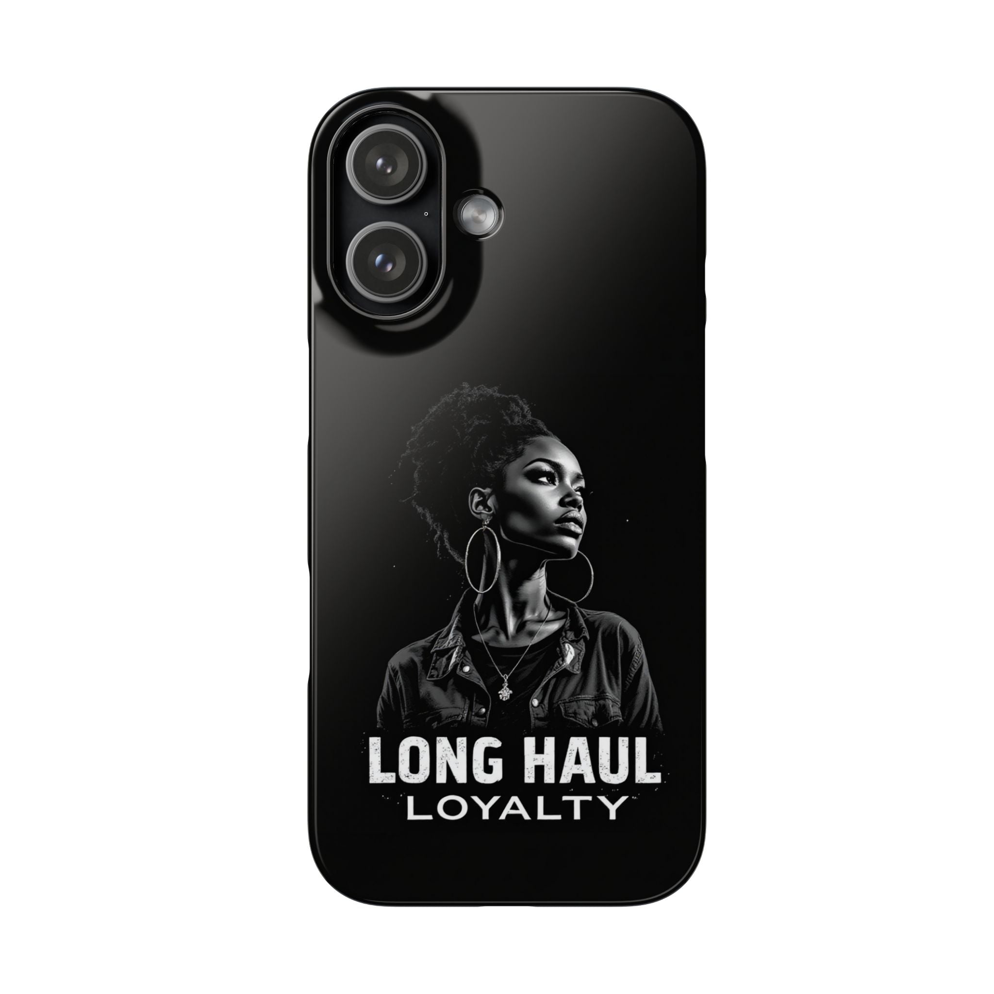Phone Case — "Long Haul Loyalty" Black Portrait Snap Case