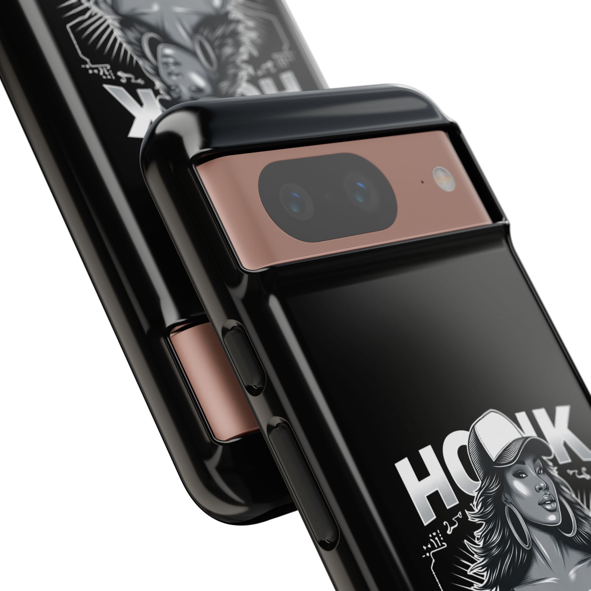 Phone Case — 'Honk' Trucker Girl Retro Semi Truck Protective Case