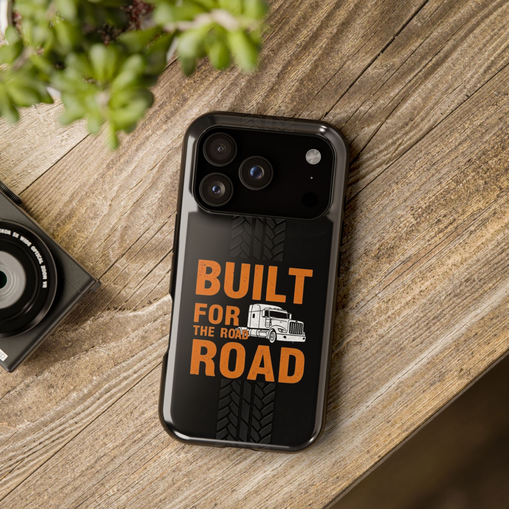 Phone Case — "Built for the Road" Truck Tire-Track Impact-Resistant Case