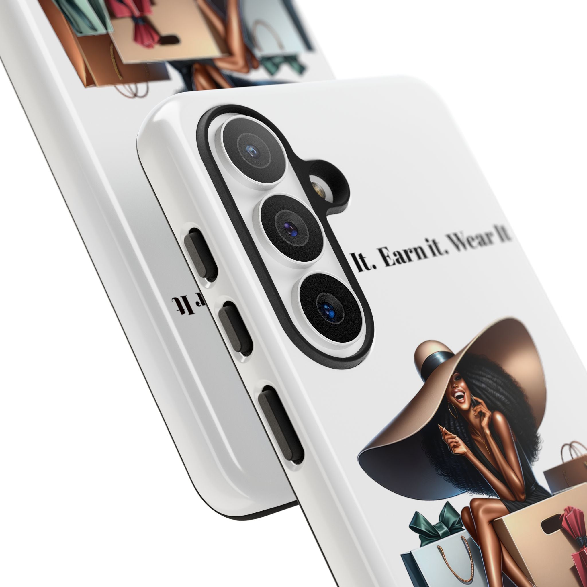 Phone Case - "Manifest It. Earn It. Wear It." Chic Shopper Design
