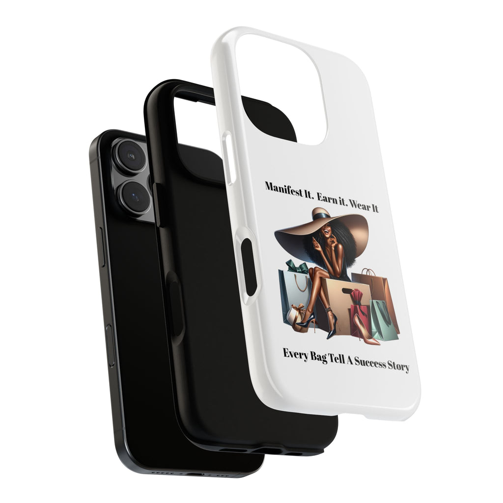 Phone Case - "Manifest It. Earn It. Wear It." Chic Shopper Design