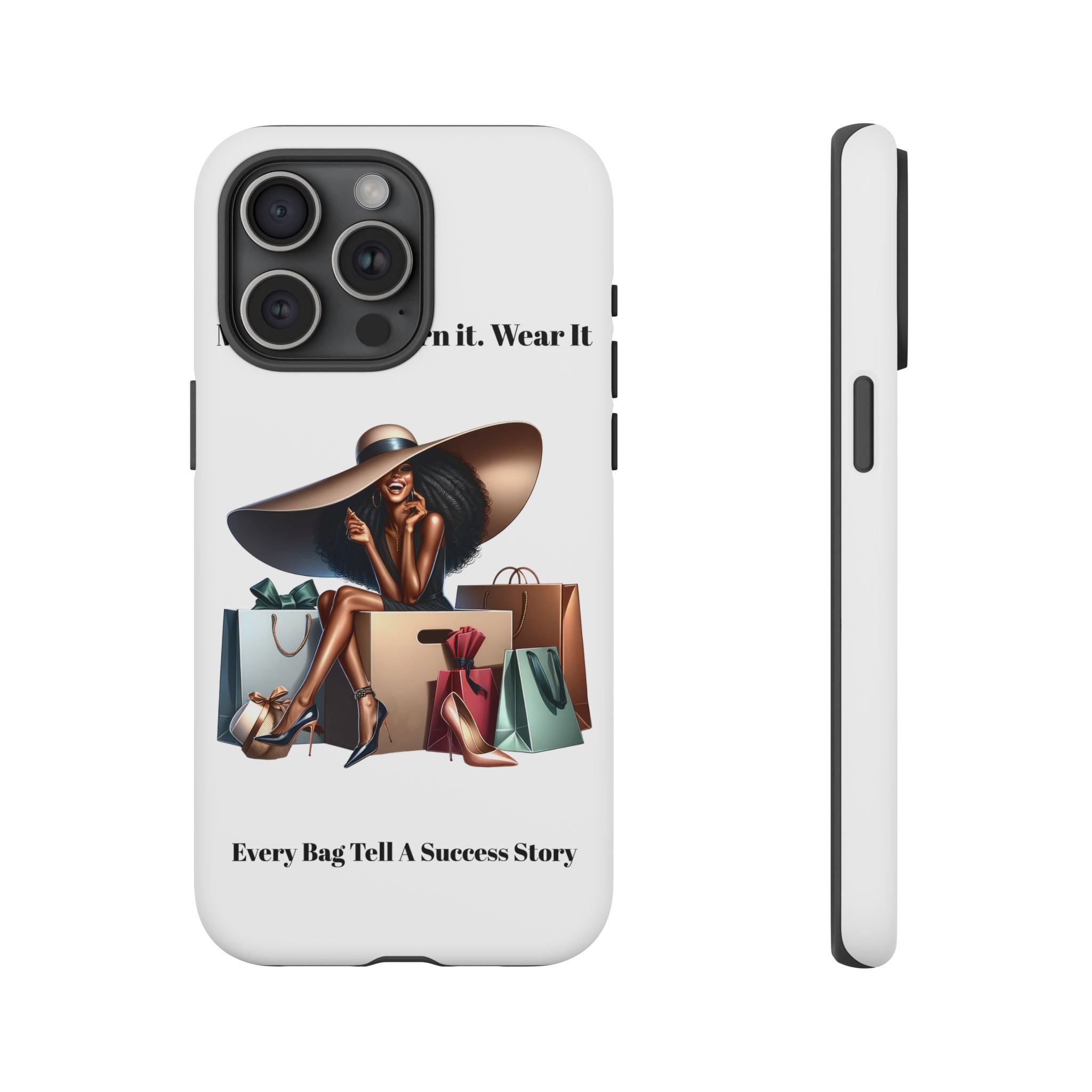 Phone Case - "Manifest It. Earn It. Wear It." Chic Shopper Design