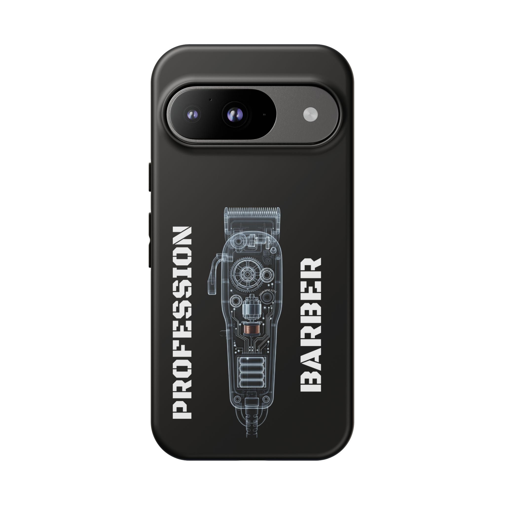 Barber Clip Cord X‑Ray Tough Phone Case – Professional Barber Gift