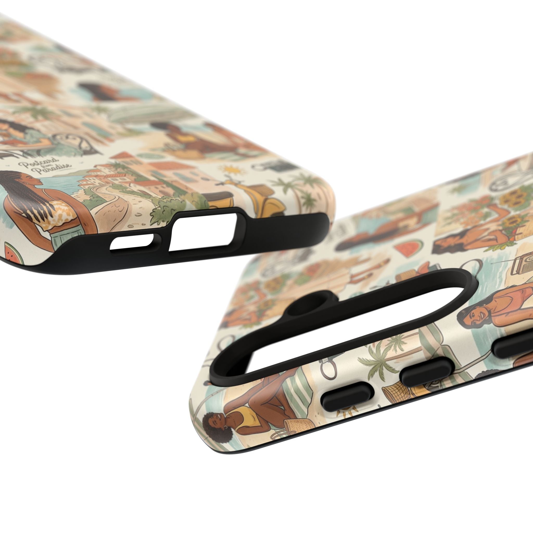 Tropical Vacation Phone Case — Vintage Beach Women Pattern
