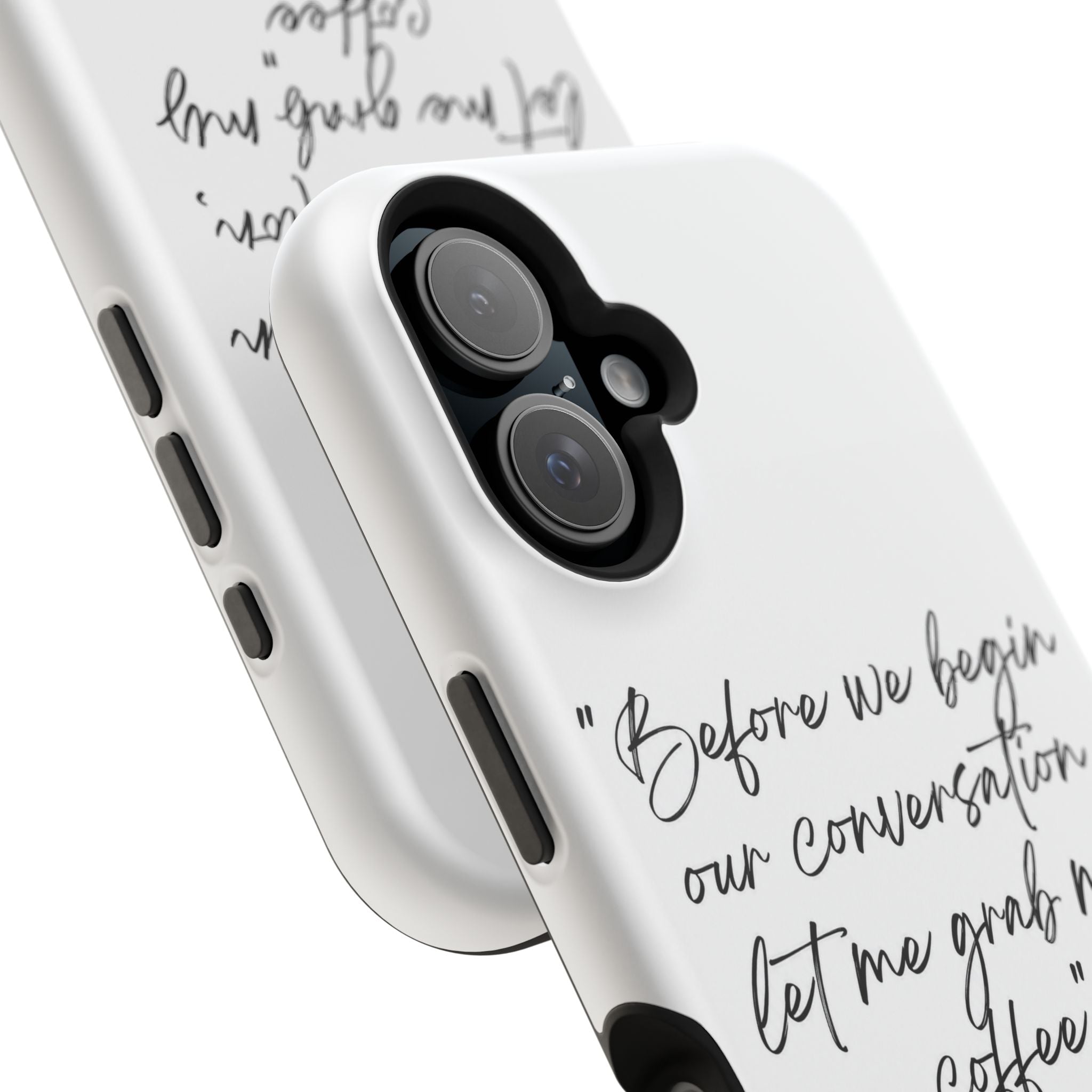 Coffee Quote Magnetic Impact-Resistant Phone Case