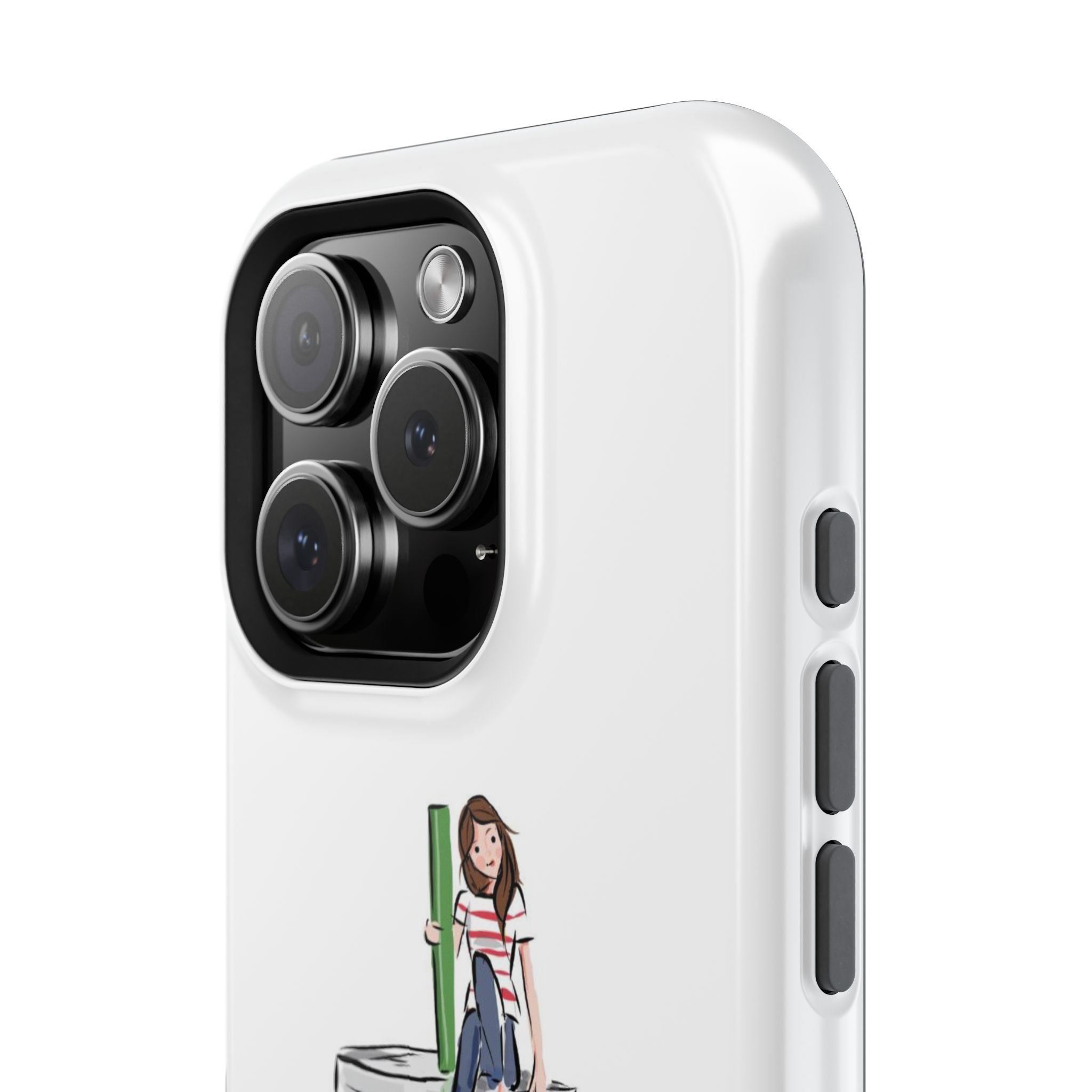 Iced Coffee & Me Phone Case — Cute Illustration 'Emotional Support Iced Coffee' Impact-Resistant Case
