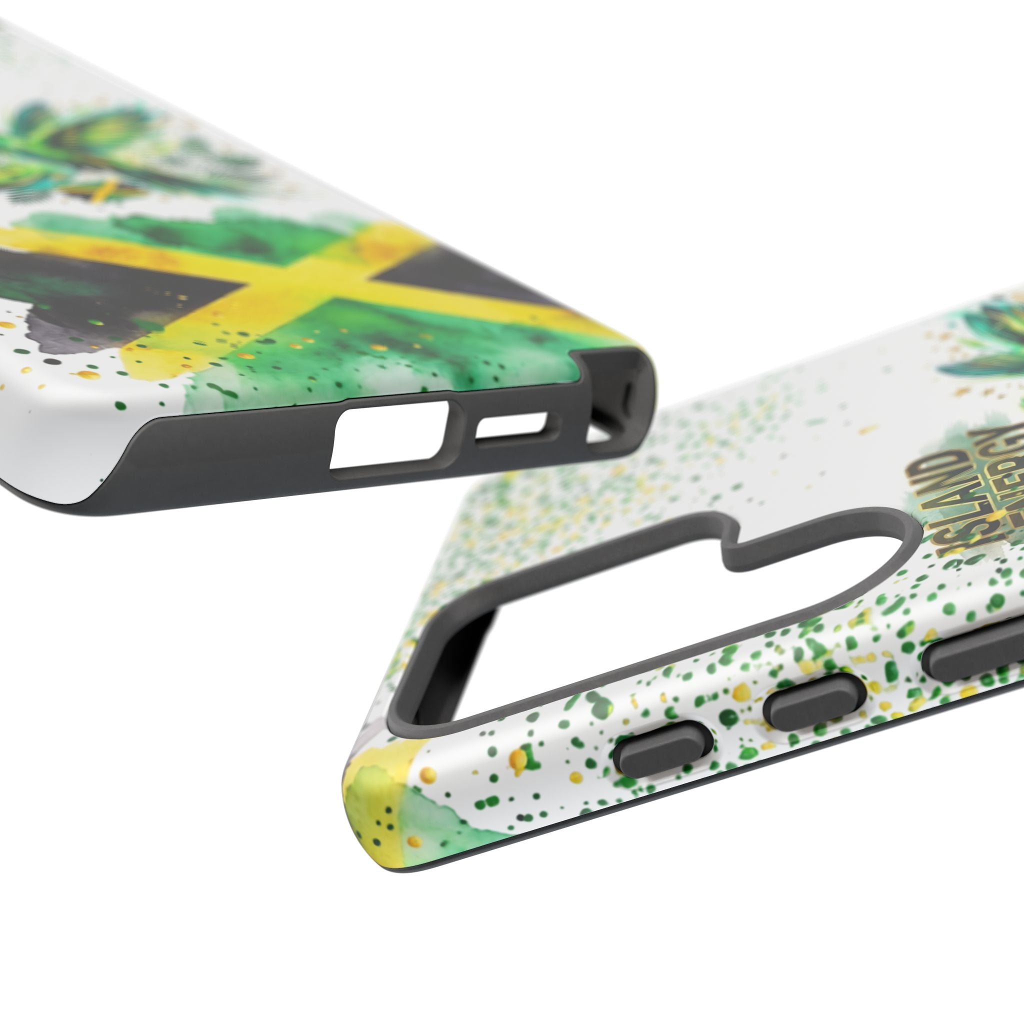 Island Energy Tough Phone Case — Colorful Hummingbird & Tropical Sunset Protective Cover