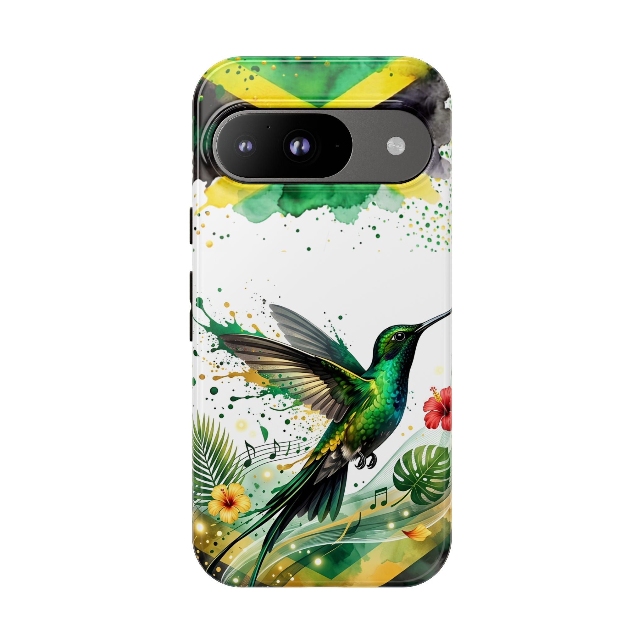 Hummingbird Jamaica Tough Phone Case – Tropical Floral Protective Cover