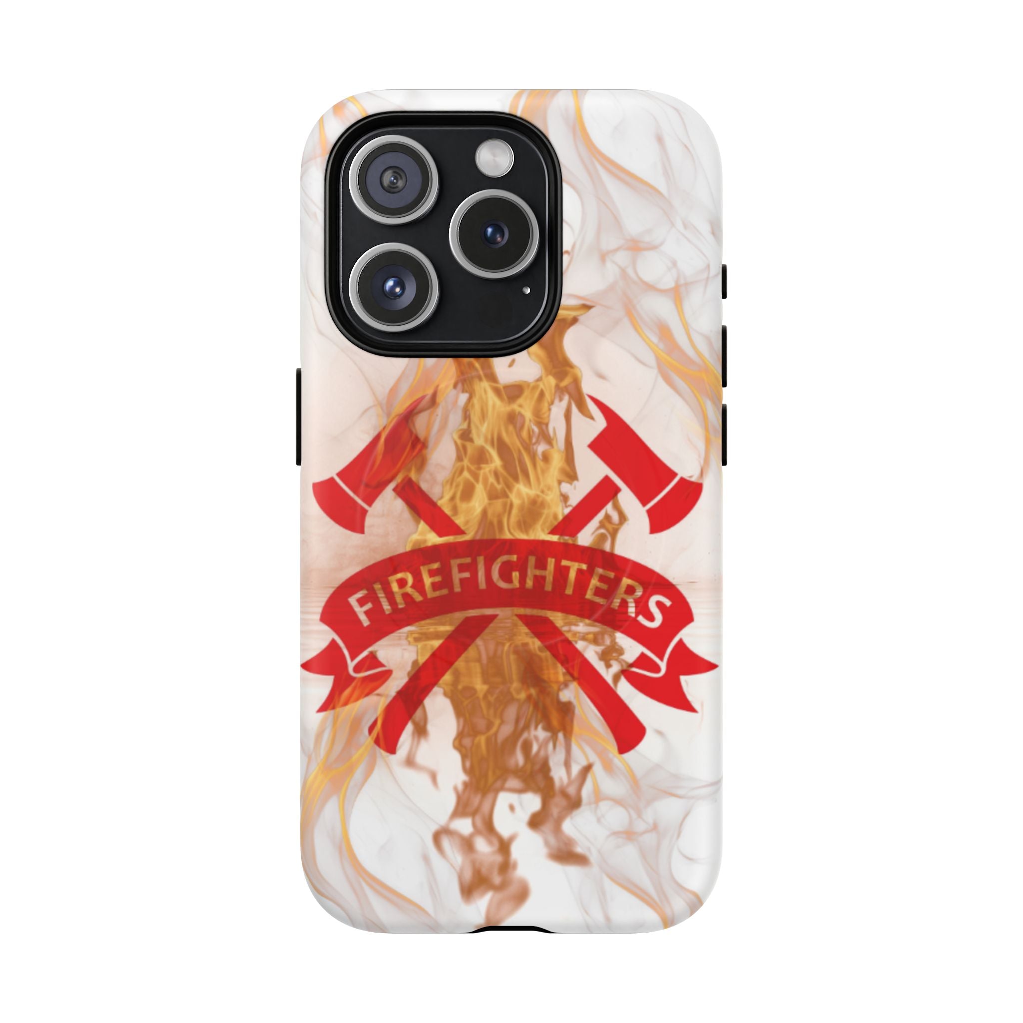 Firefighter Emblem Tough Magnetic Phone Case — Flame Design