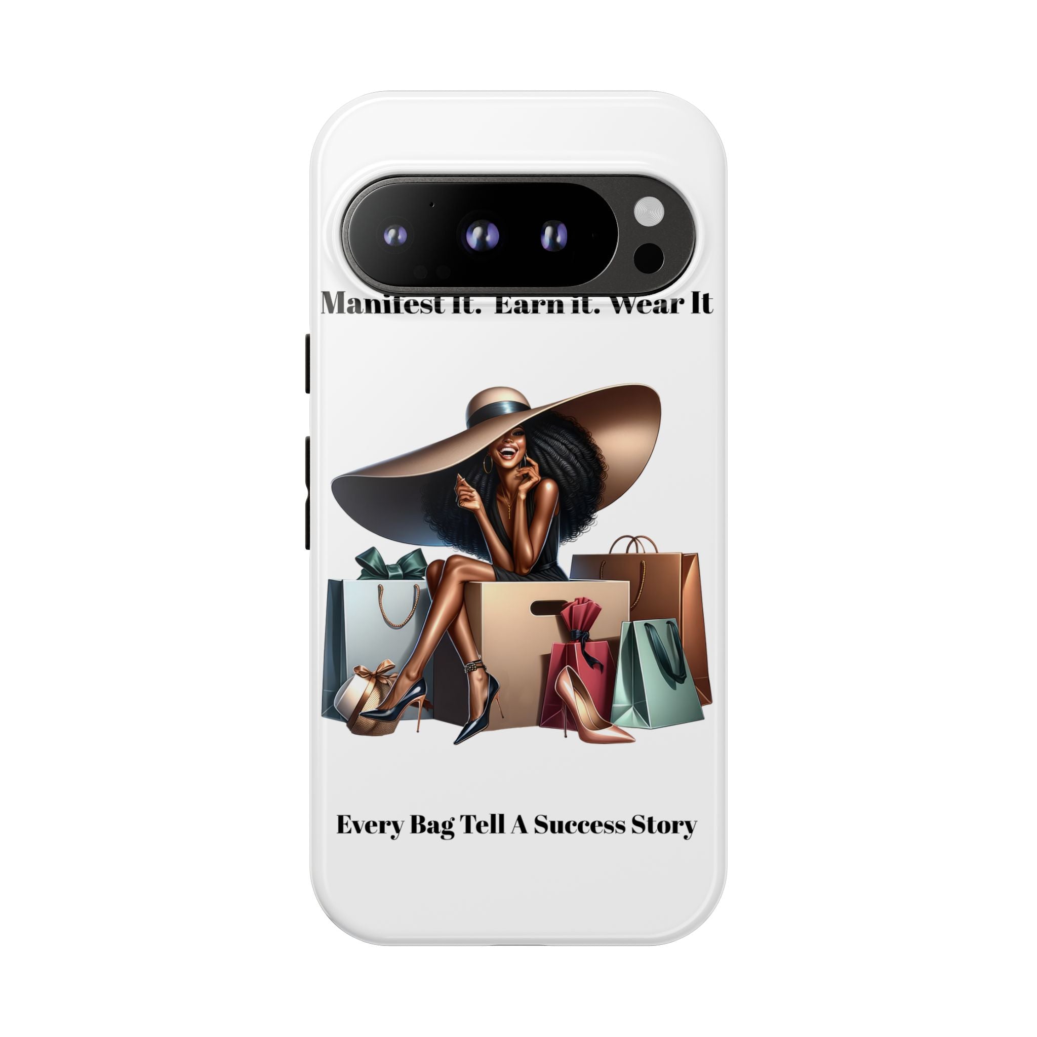 Phone Case - "Manifest It. Earn It. Wear It." Chic Shopper Design