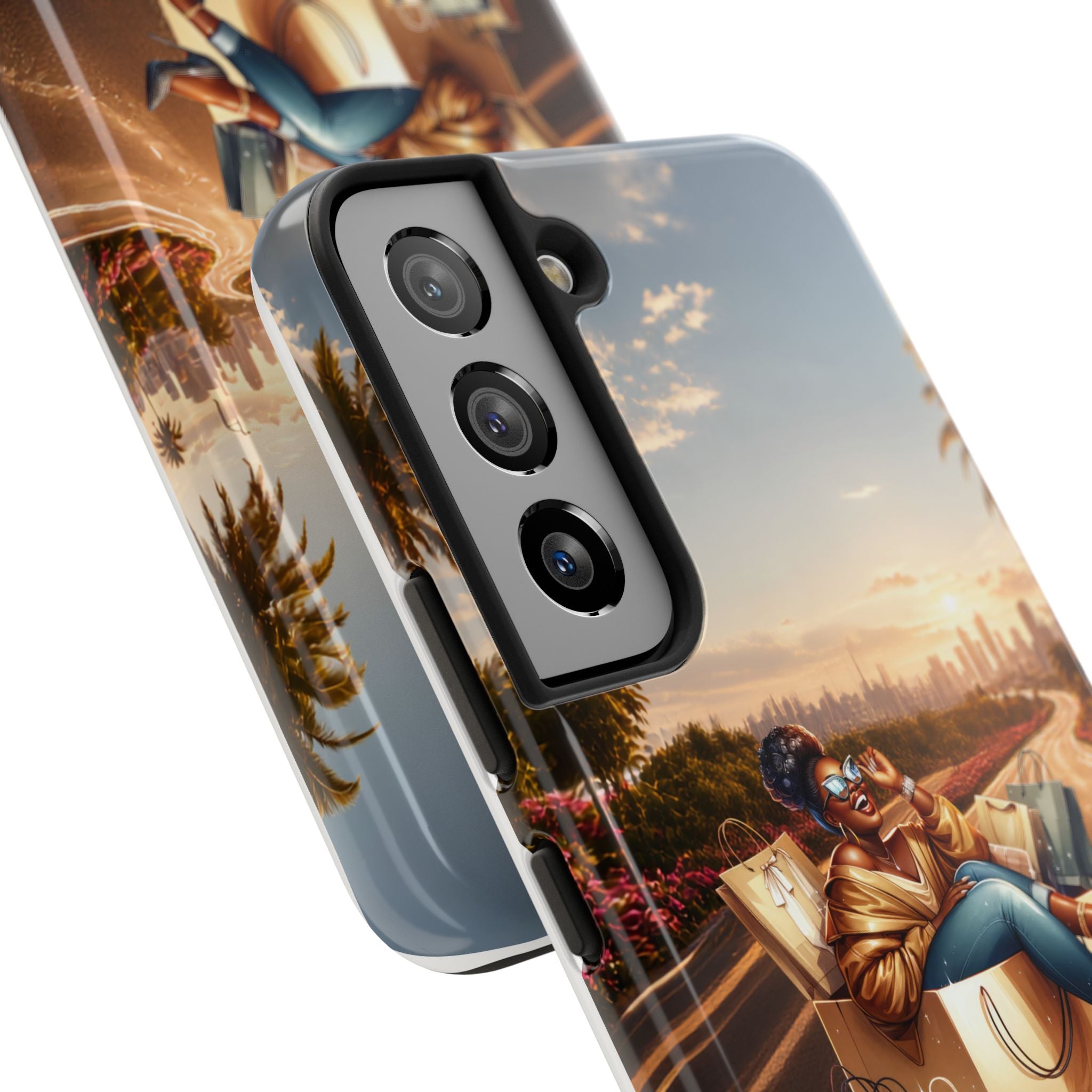 Sunset Roadtrip Tough Phone Case — Relaxed Traveler Design