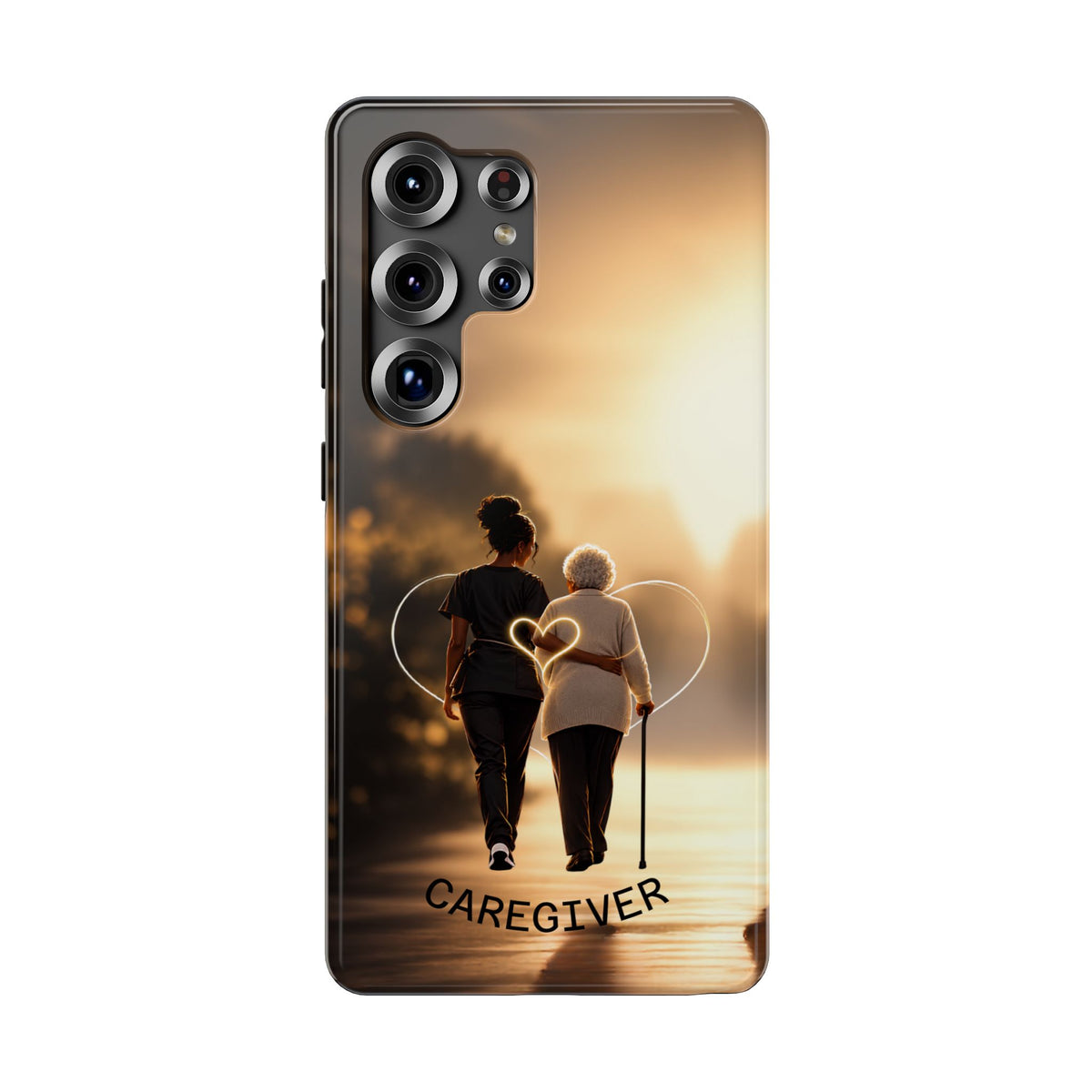 Caregiver Phone Case — Impact-Resistant Protective Case with Heart Design