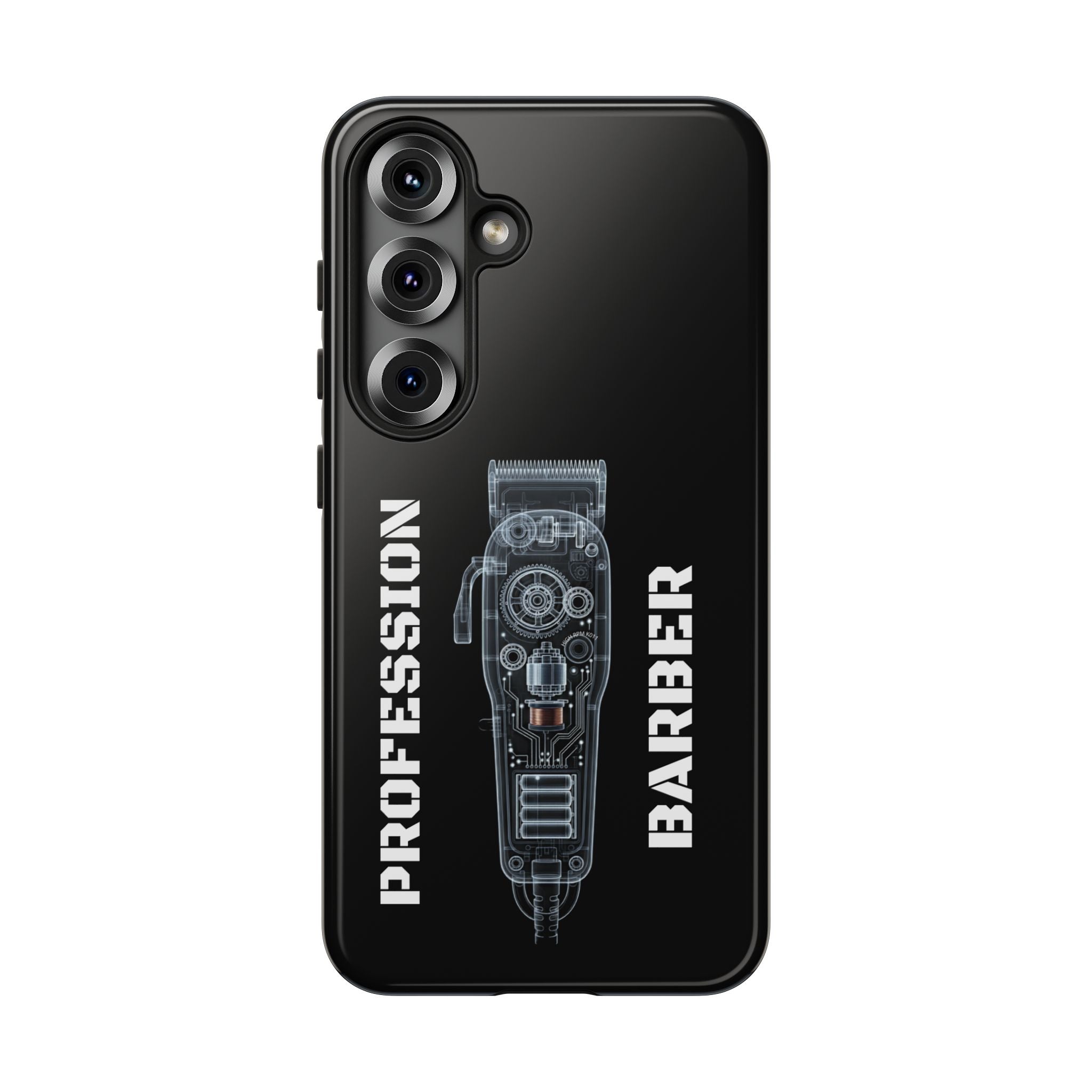 Barber Clip Cord X‑Ray Tough Phone Case – Professional Barber Gift