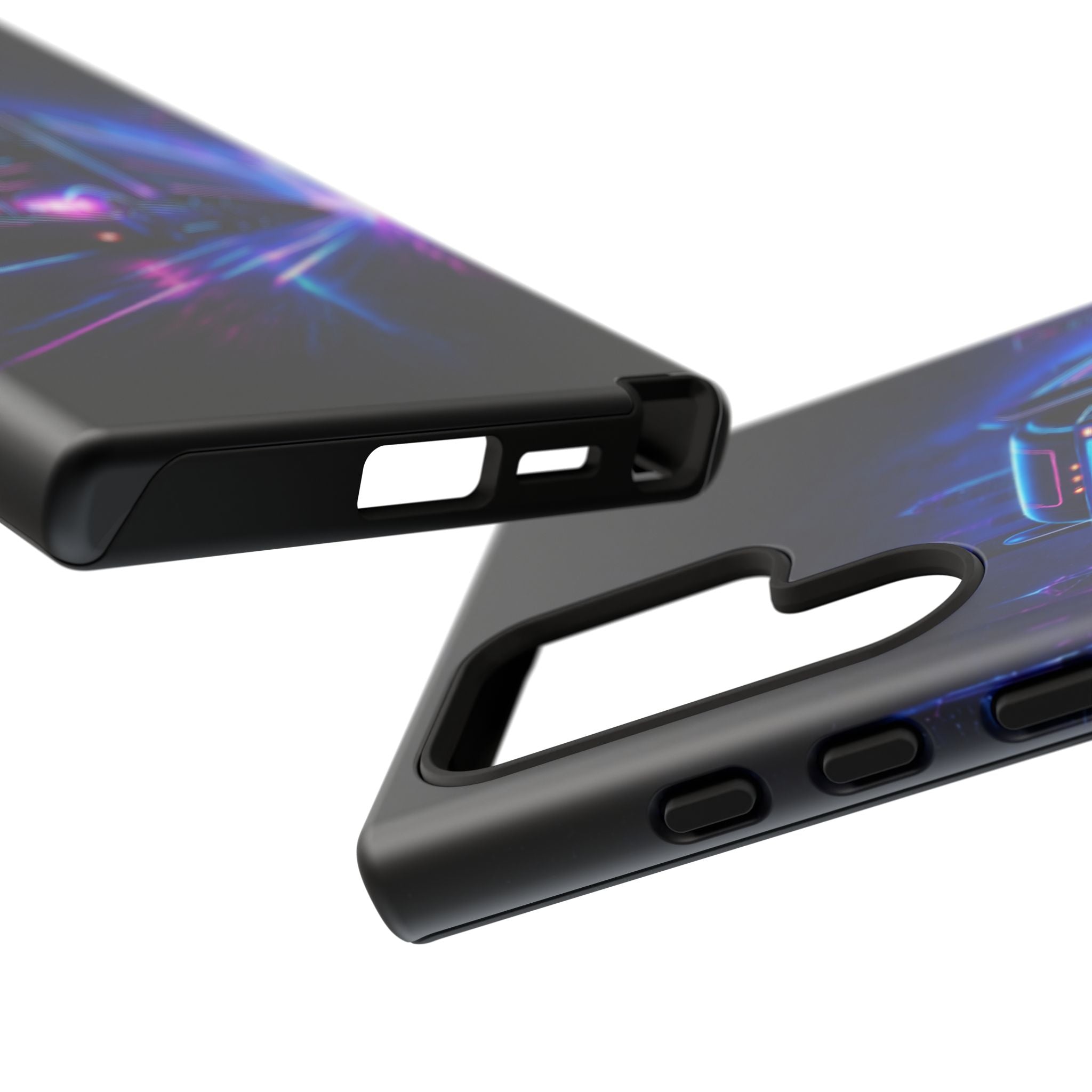 Neon Retro Rig Phone Case — Trucker Semi Truck Nightscape Protective Case
