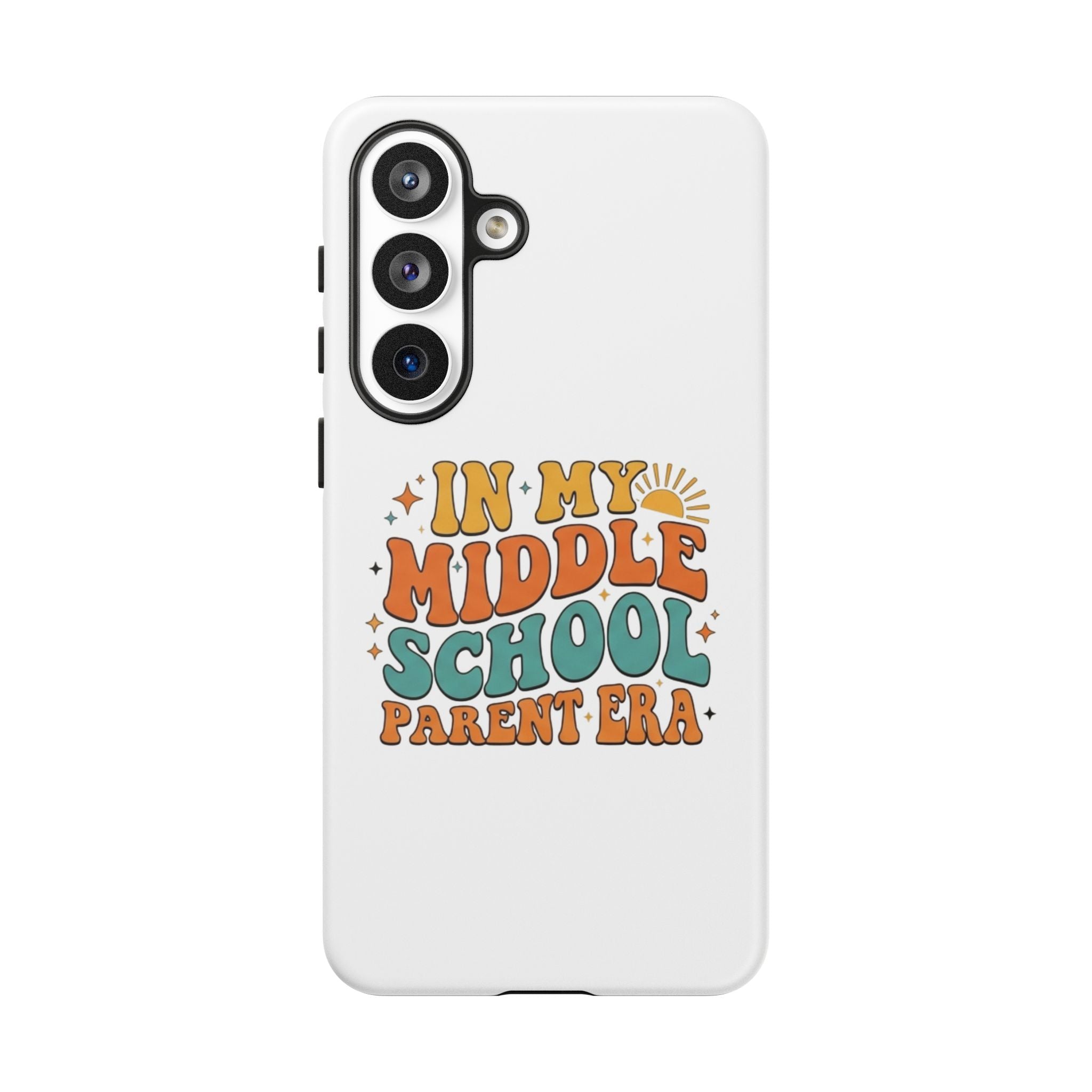 Middle School Parent Phone Case — "In My Middle School Parent Era" Retro Design