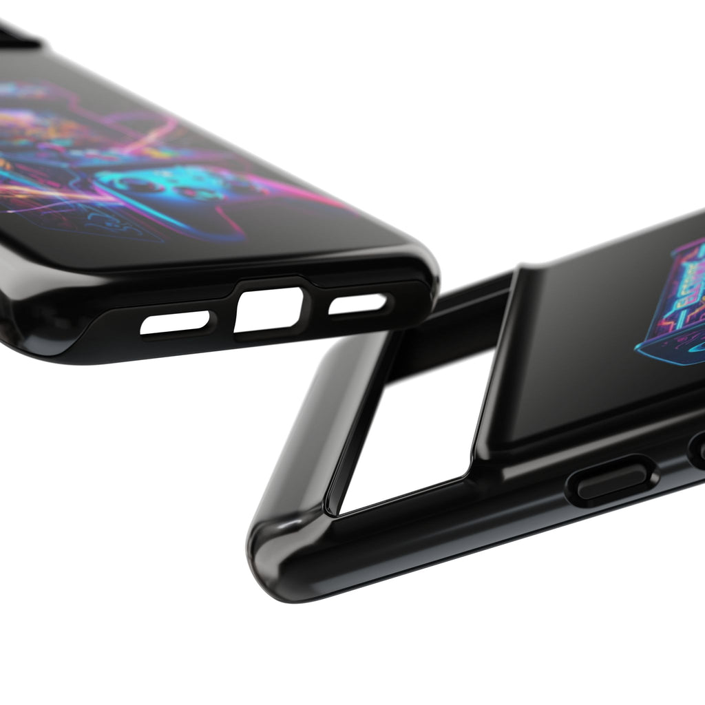 Retro Arcade Phone Case — Neon Gaming Controller Design