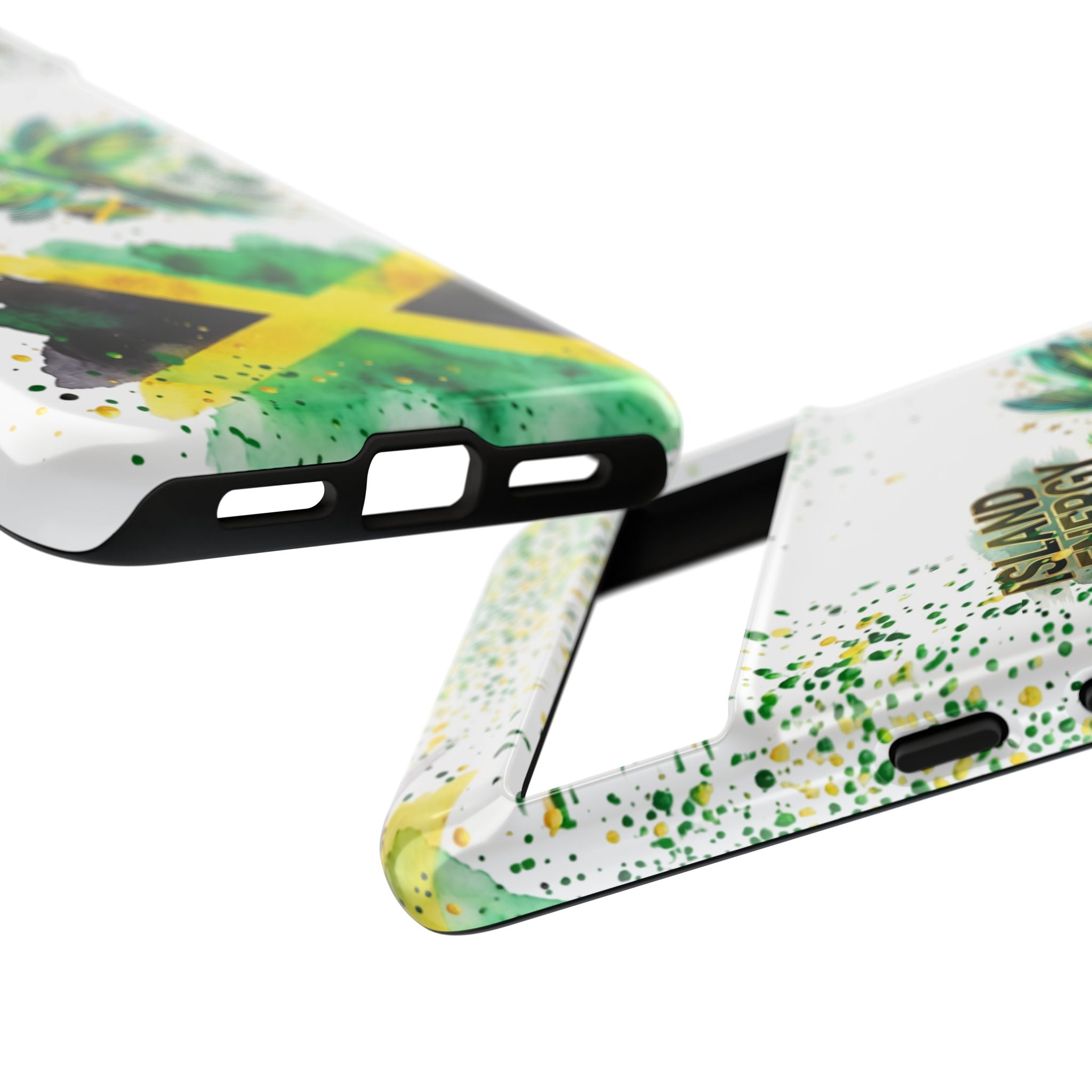 Island Energy Tough Phone Case — Colorful Hummingbird & Tropical Sunset Protective Cover