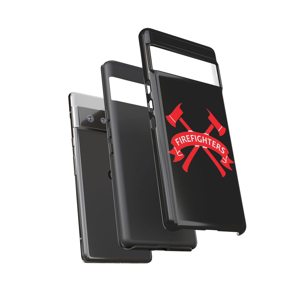 Firefighters Tough Phone Case — Red Crossed Axes Design