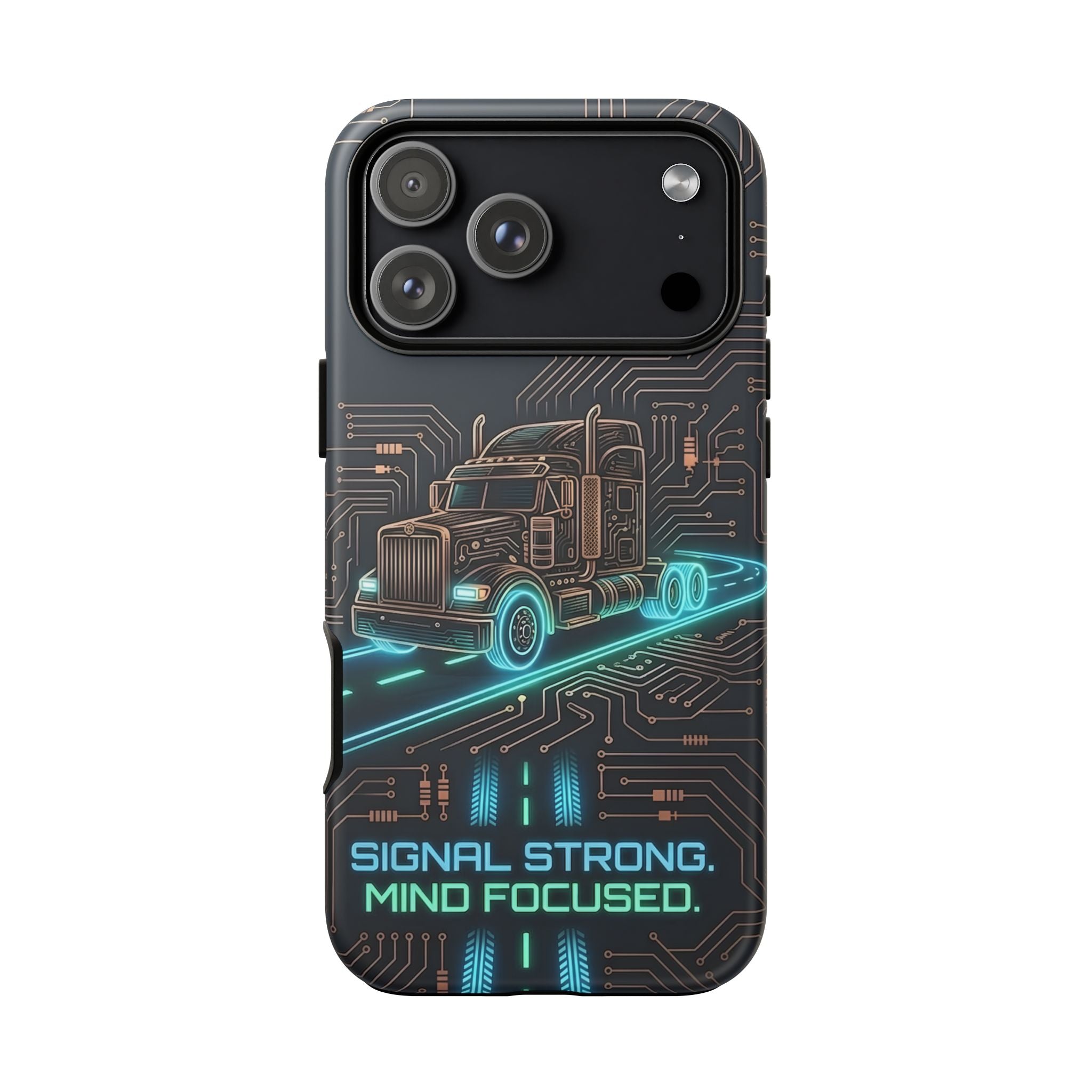 Truck Driver Gamer Phone Case — “Real Life. No Pause Button.”