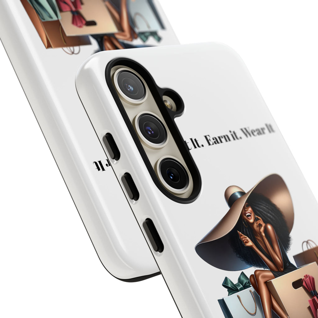 Phone Case - "Manifest It. Earn It. Wear It." Chic Shopper Design