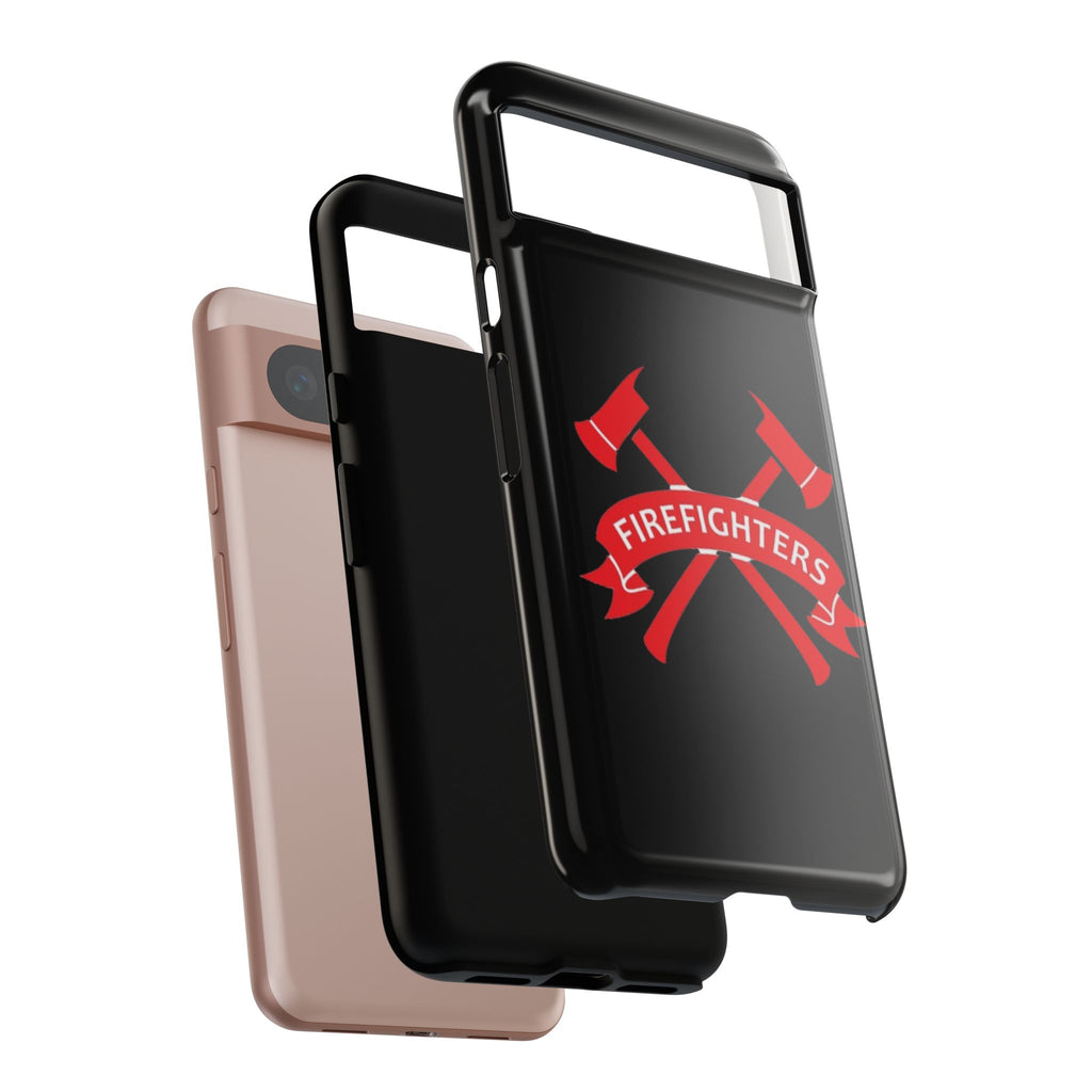 Firefighters Tough Phone Case — Red Crossed Axes Design