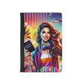 Vibrant Travel Girl Passport Cover – Colorful Music-Lover Passport Holder