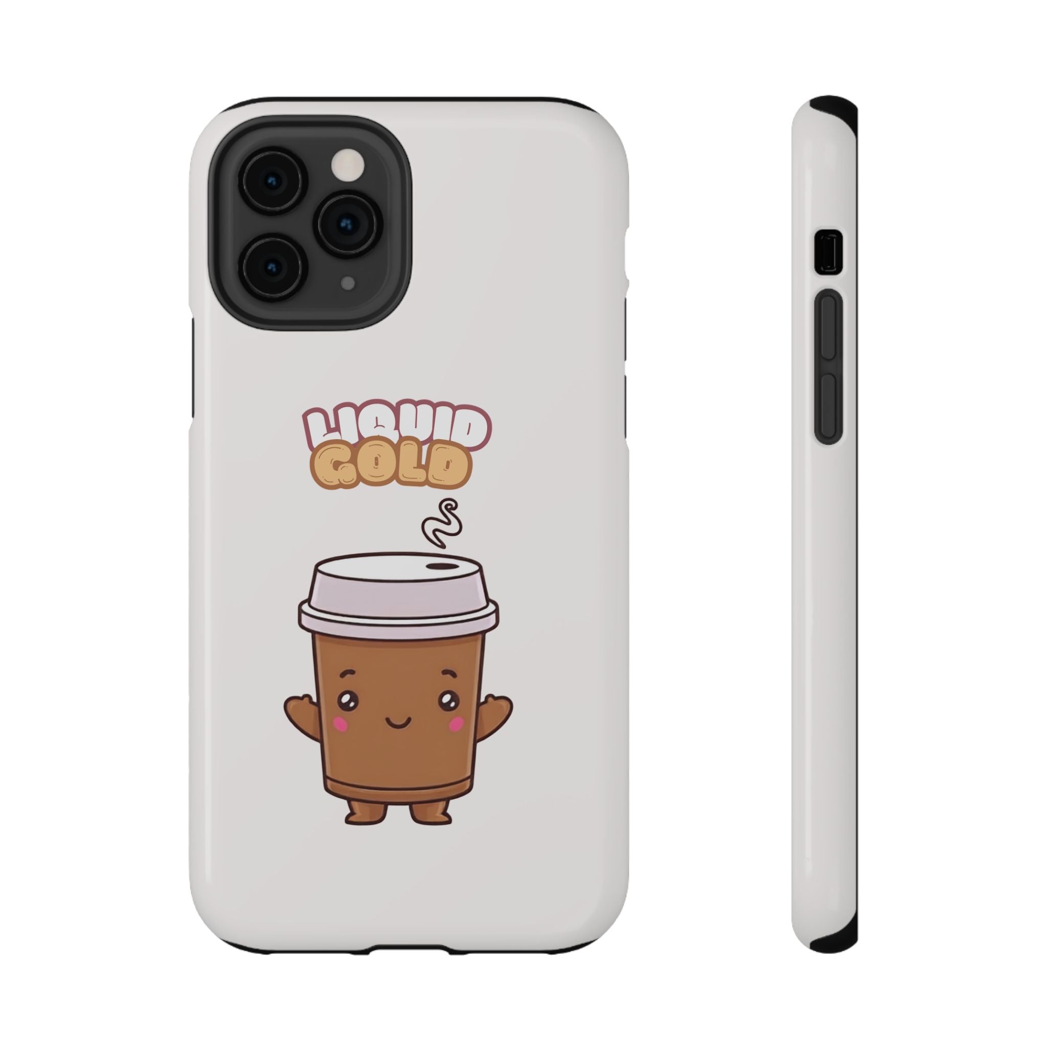 Coffee Cup Phone Case – “Liquid Gold” Cute Kawaii Espresso Impact-Resistant Case