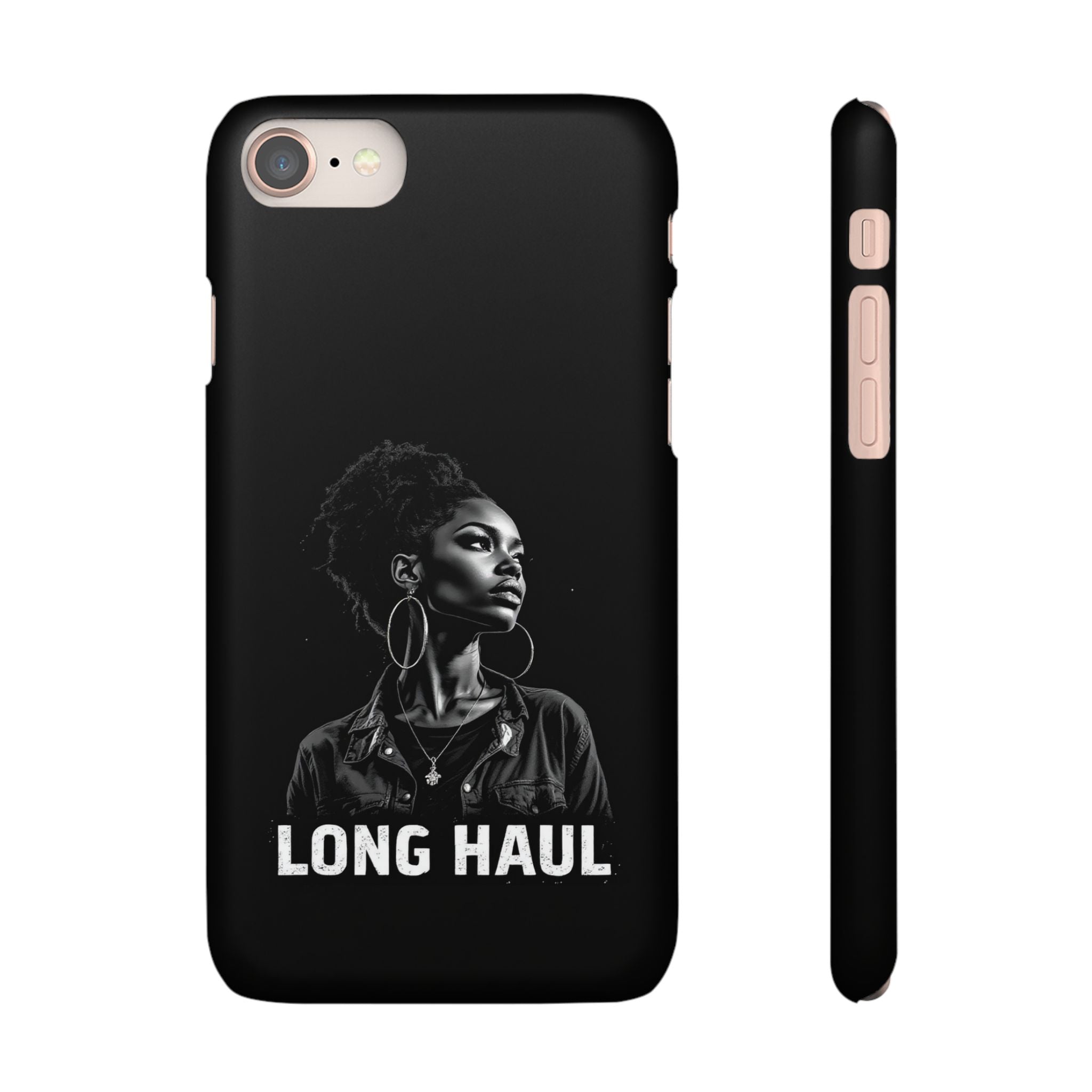 Phone Case — "Long Haul Loyalty" Black Portrait Snap Case