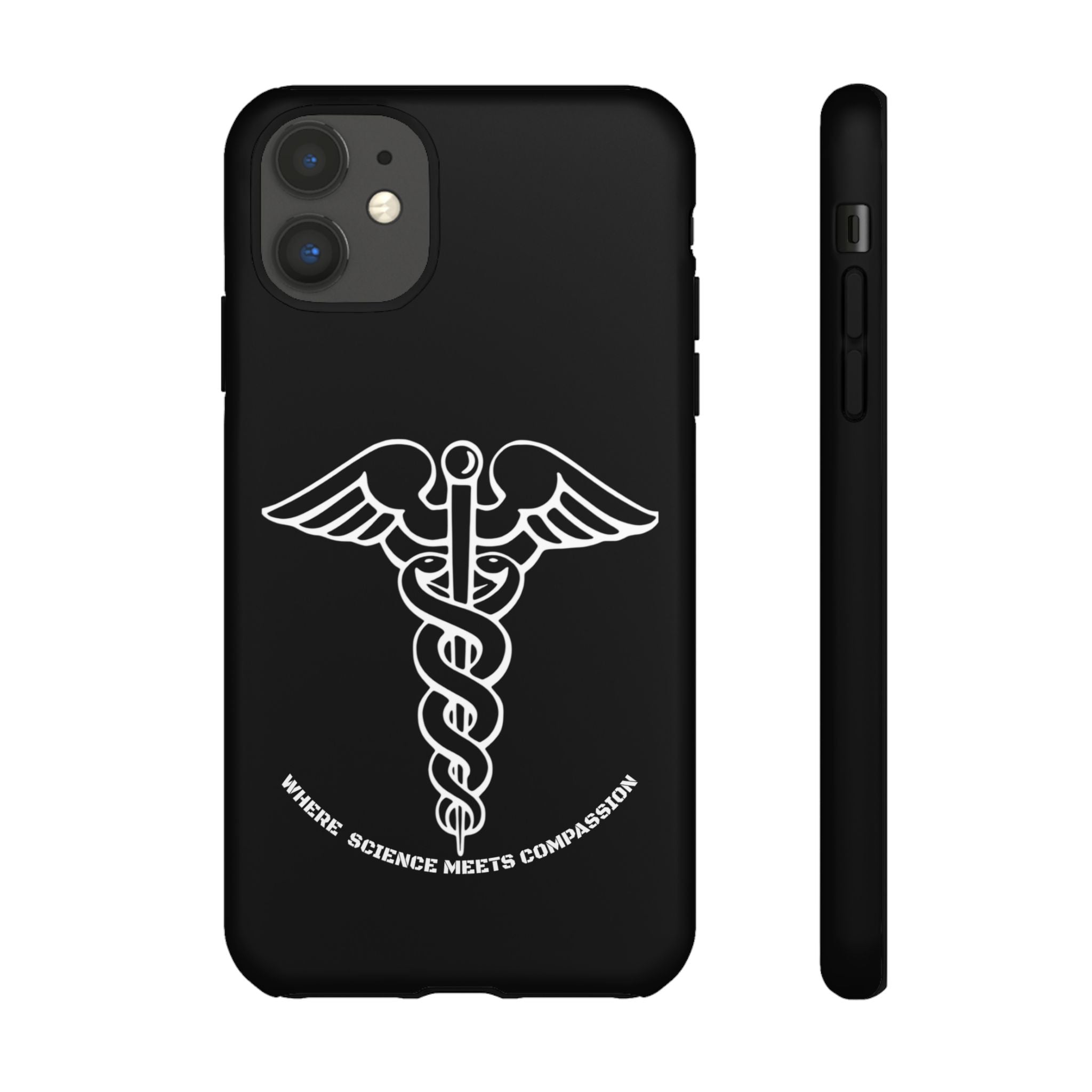 Medical Caduceus Phone Case — "Where Science Meets Compassion" Protective iPhone Cover