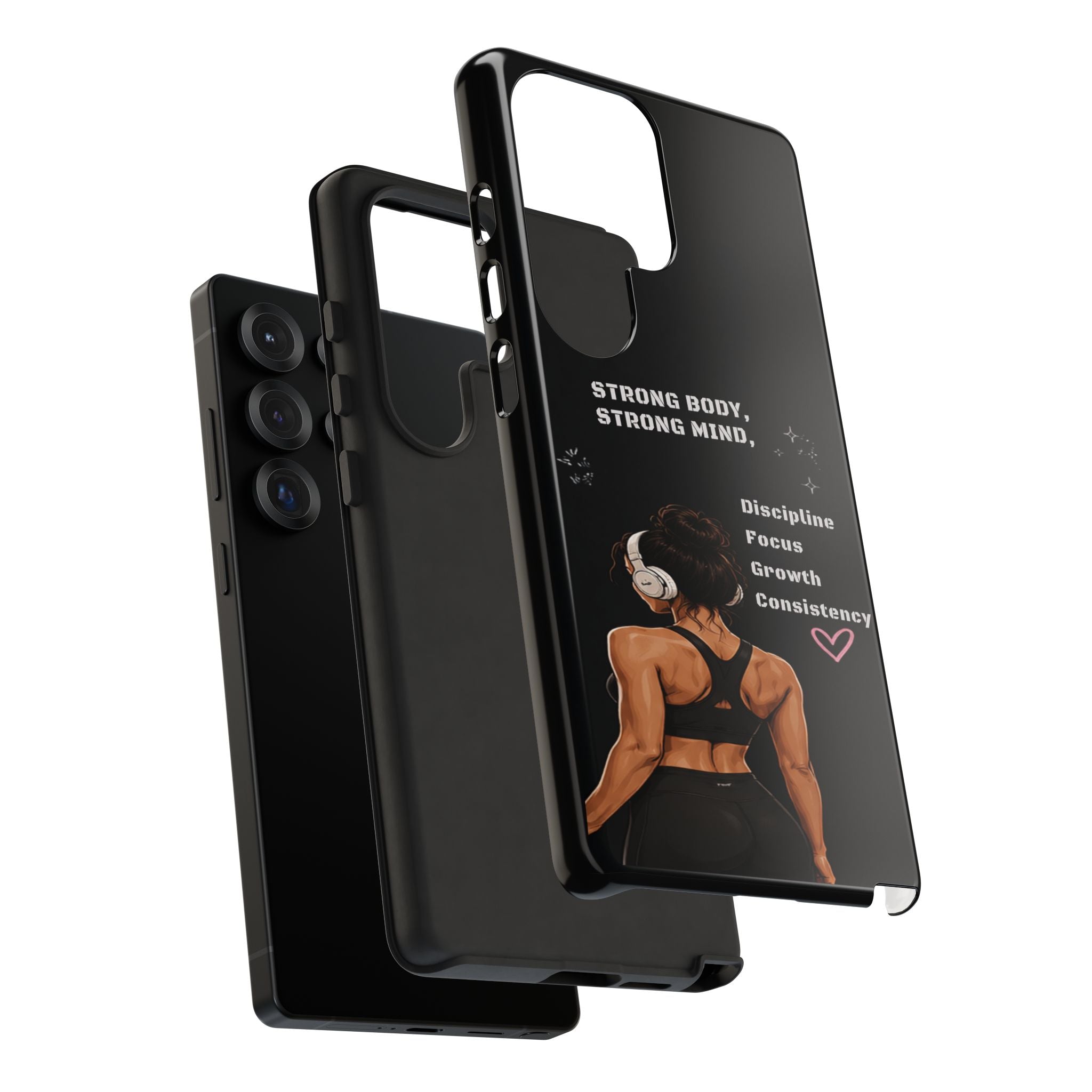 Strong Body, Strong Mind Phone Case — Motivational Fitness Protective Case