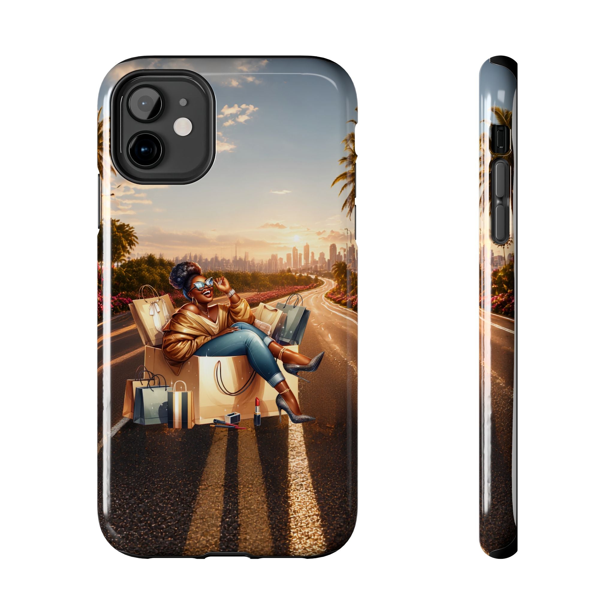 Sunset Roadtrip Tough Phone Case — Relaxed Traveler Design