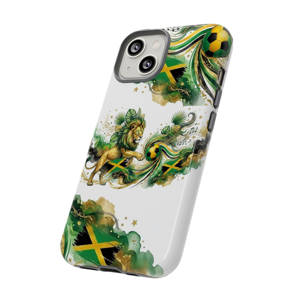 Jamaica Lion Phone Case — Jamaican Flag Rasta Protective Tough Case