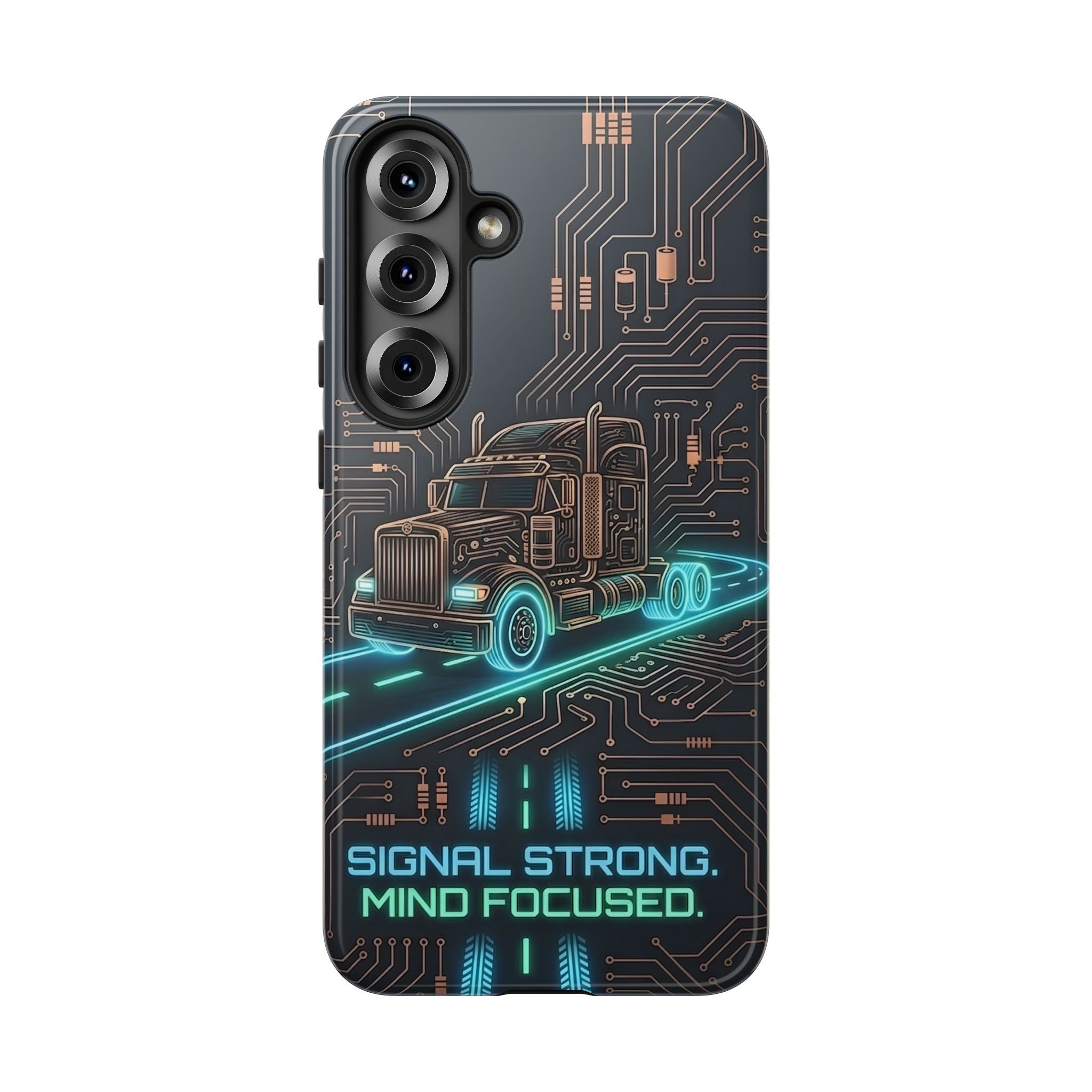 Truck Driver Gamer Phone Case — “Real Life. No Pause Button.”