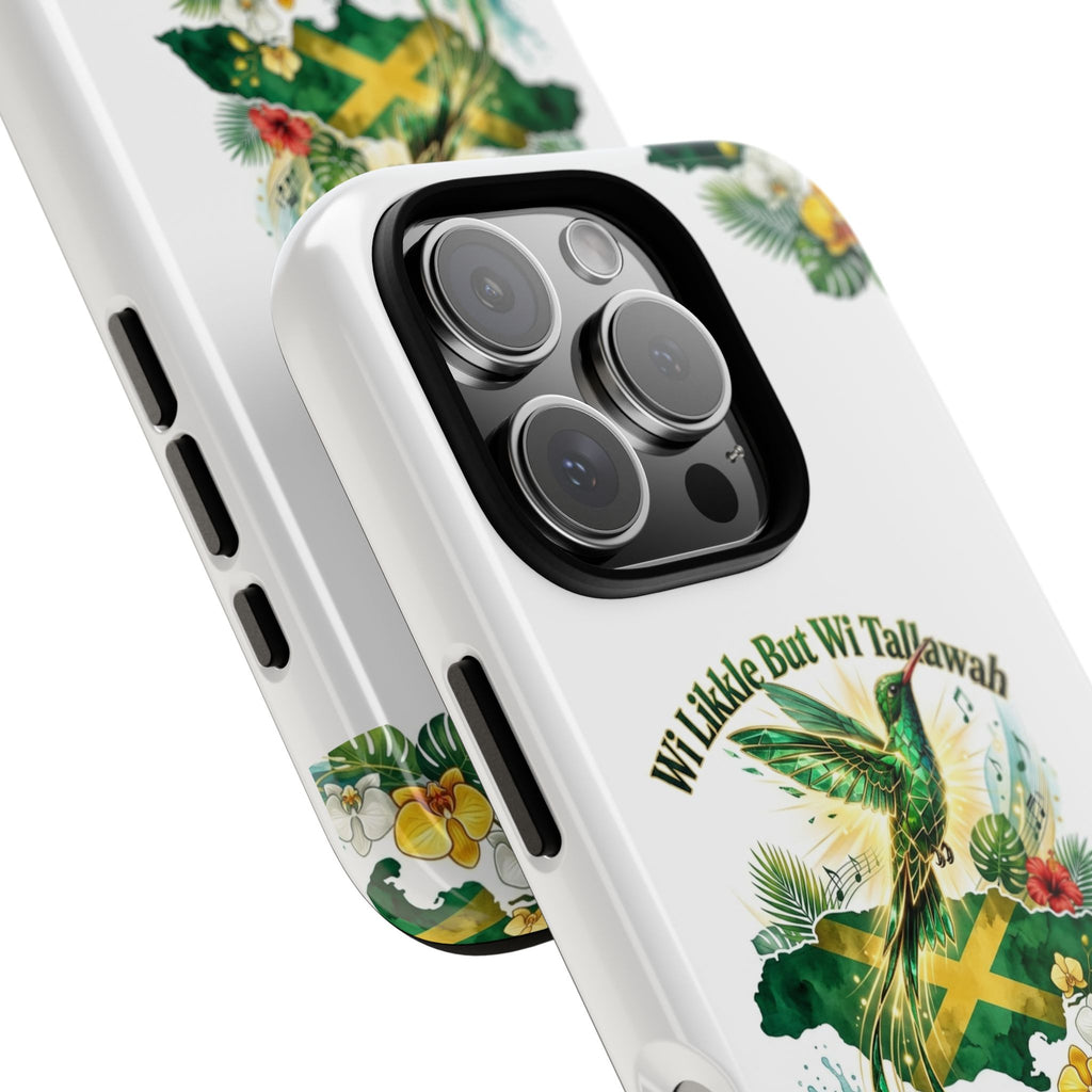 Jamaica Hummingbird Phone Case — “Wi Likkle But Wi Tallawah” Tropical Protective Cover