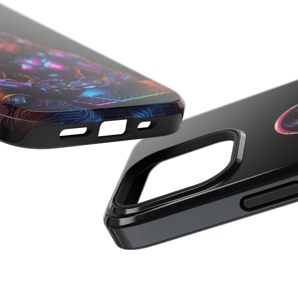 Gamer Girl Cyber Armor Phone Case — Impact‑Resistant Protective Cover