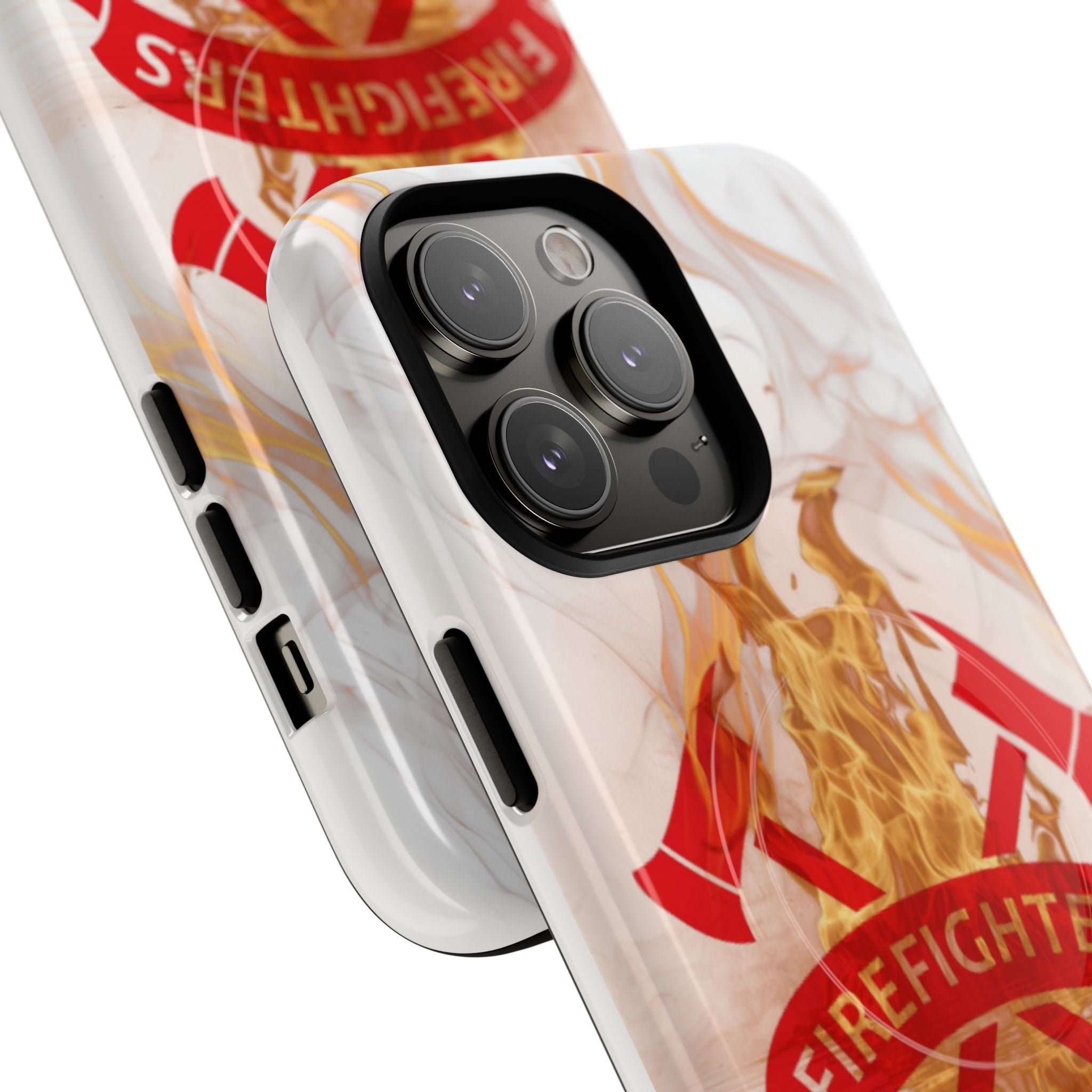 Firefighter Emblem Tough Magnetic Phone Case — Flame Design