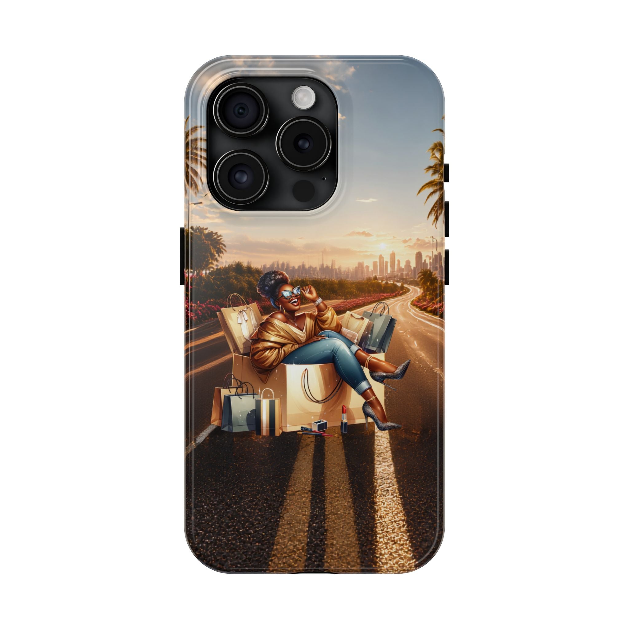 Sunset Roadtrip Tough Phone Case — Relaxed Traveler Design