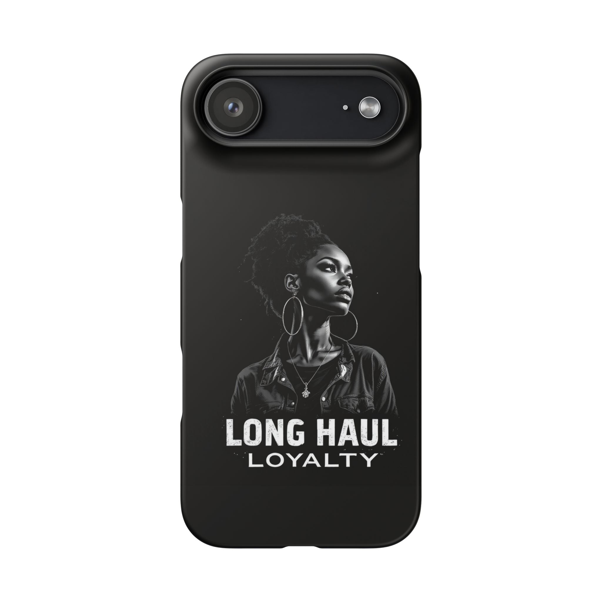 Phone Case — "Long Haul Loyalty" Black Portrait Snap Case