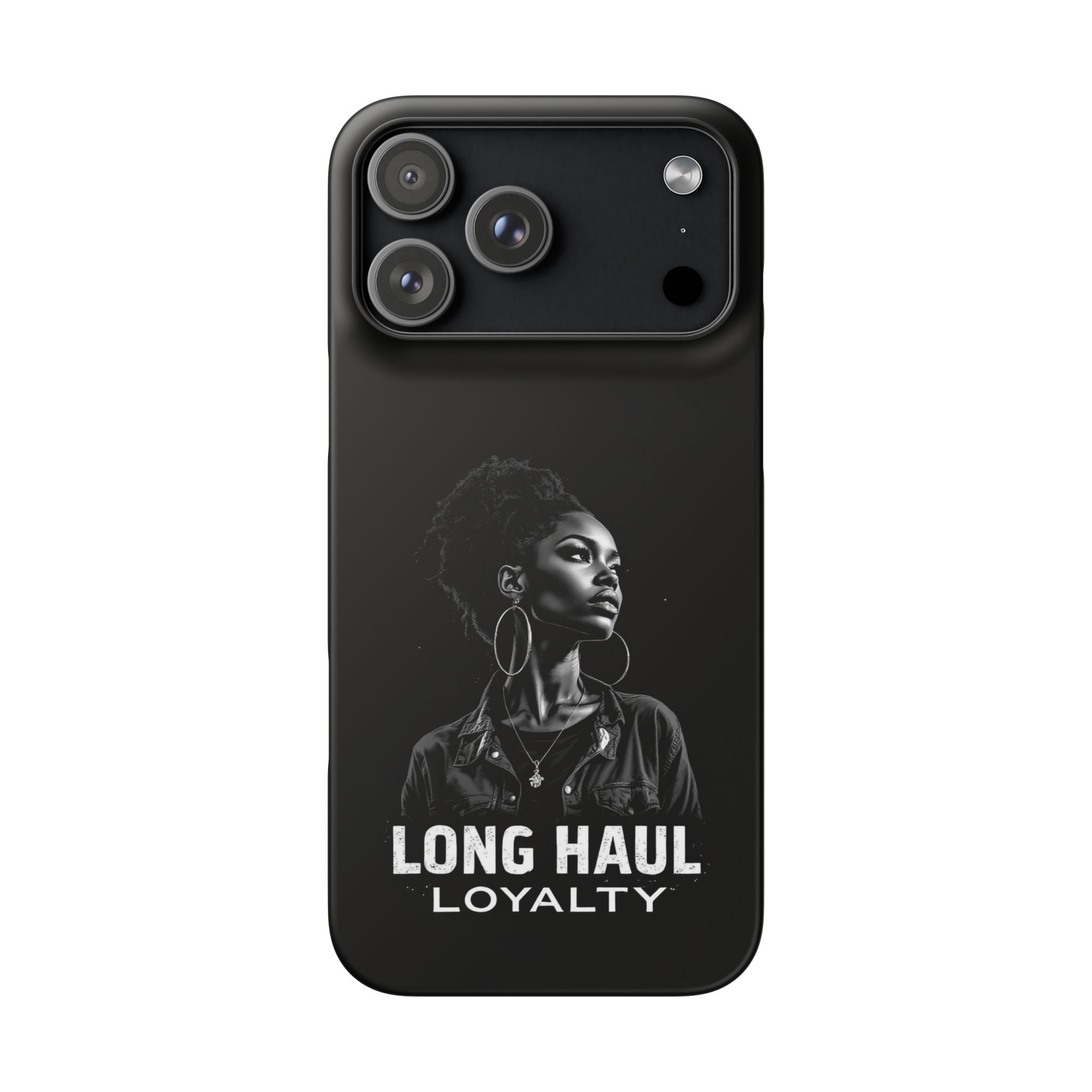Phone Case — "Long Haul Loyalty" Black Portrait Snap Case