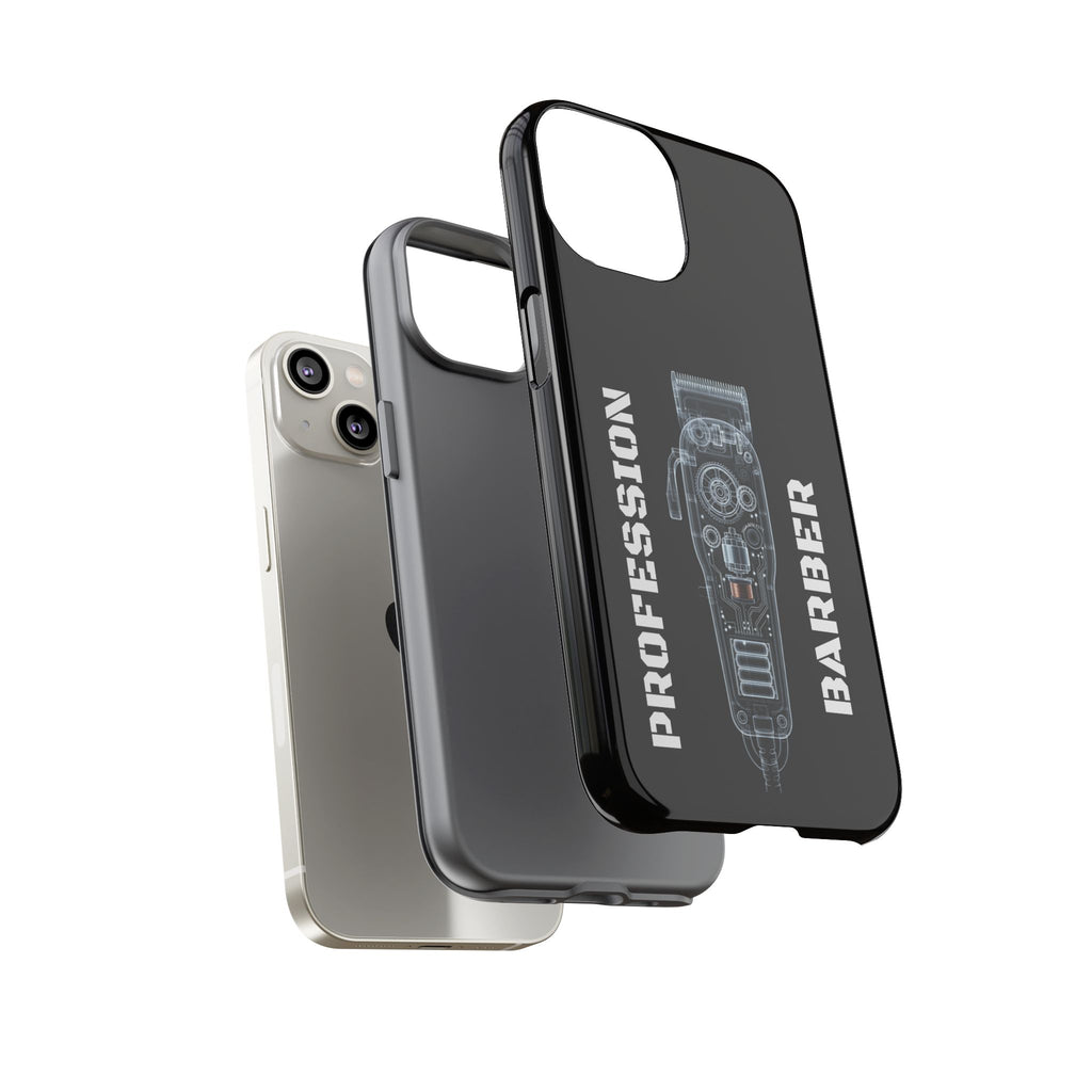 Barber Clip Cord X‑Ray Tough Phone Case – Professional Barber Gift