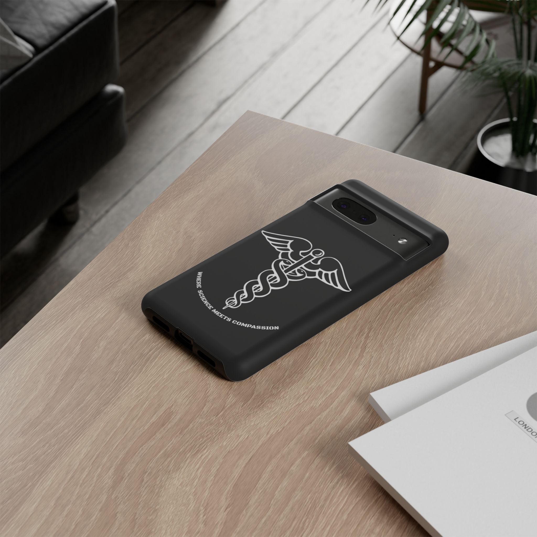 Medical Caduceus Phone Case — "Where Science Meets Compassion" Protective iPhone Cover