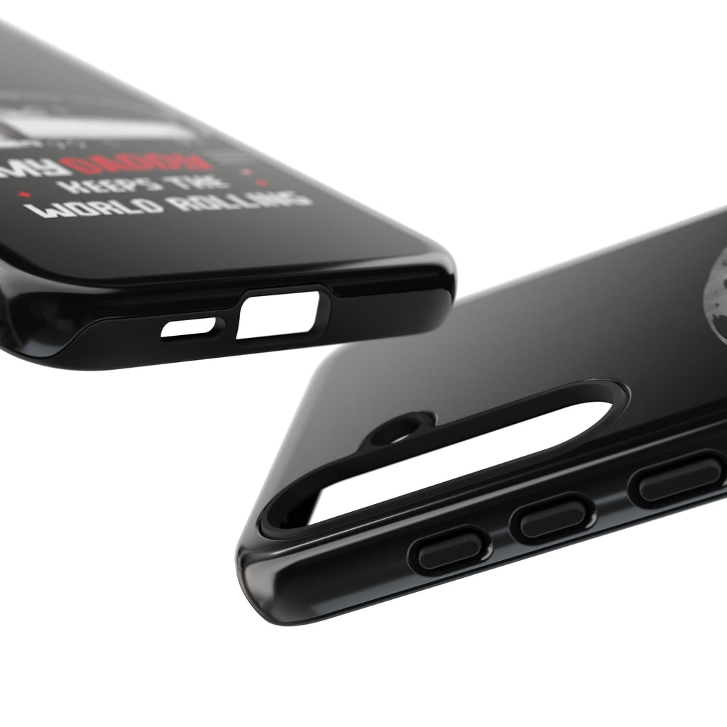 Truck Driver Phone Case - "My Daddy Keeps The World Rolling" Protective Cover